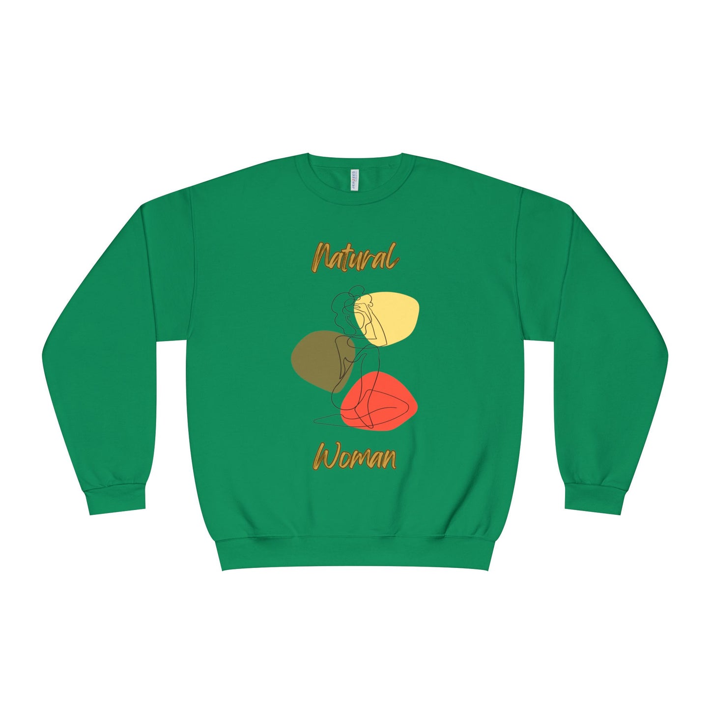 Natural Woman Colorful Pose (BL) Crewneck Sweatshirt