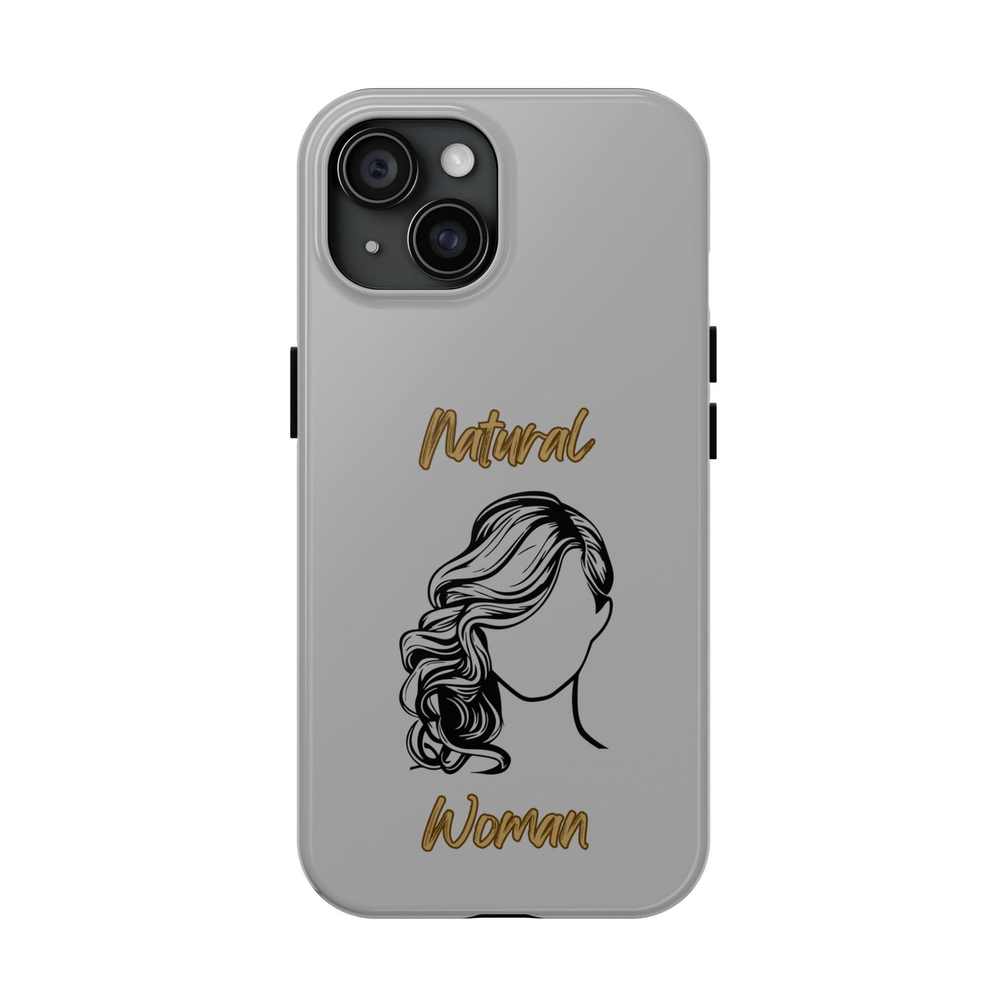 Natural Woman Long Curl (BL)Tough Phone Cases LIGHT GREY