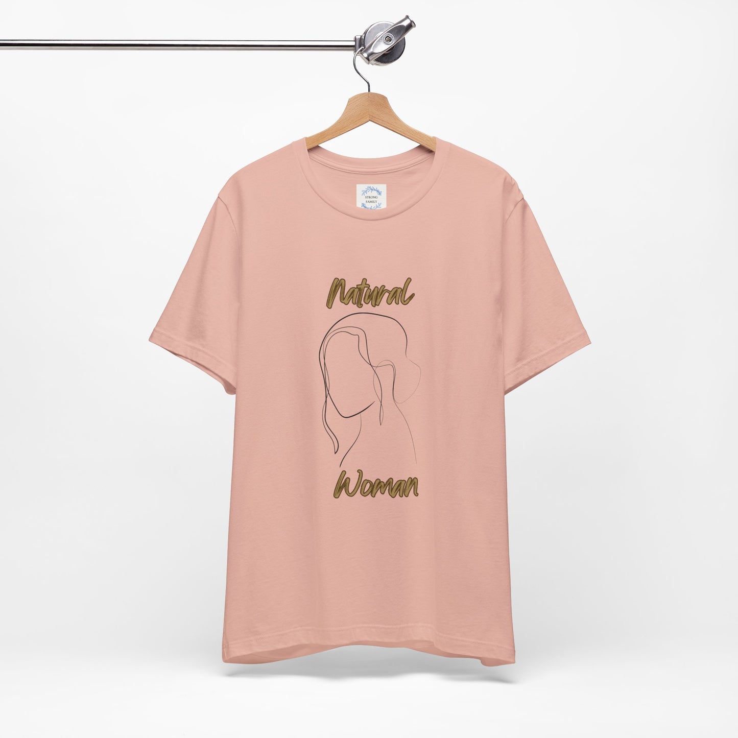 Natural Woman Hanging hair (BL) Short Sleeve T-Shirt