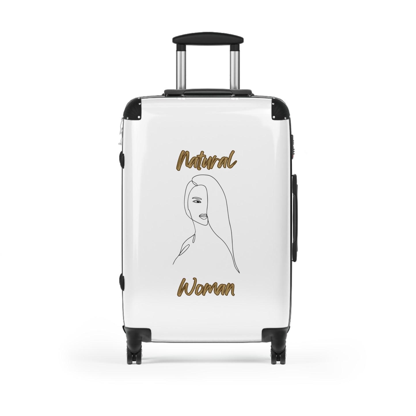 Natural Woman Covered Eye (BL) Suitcase WHITE