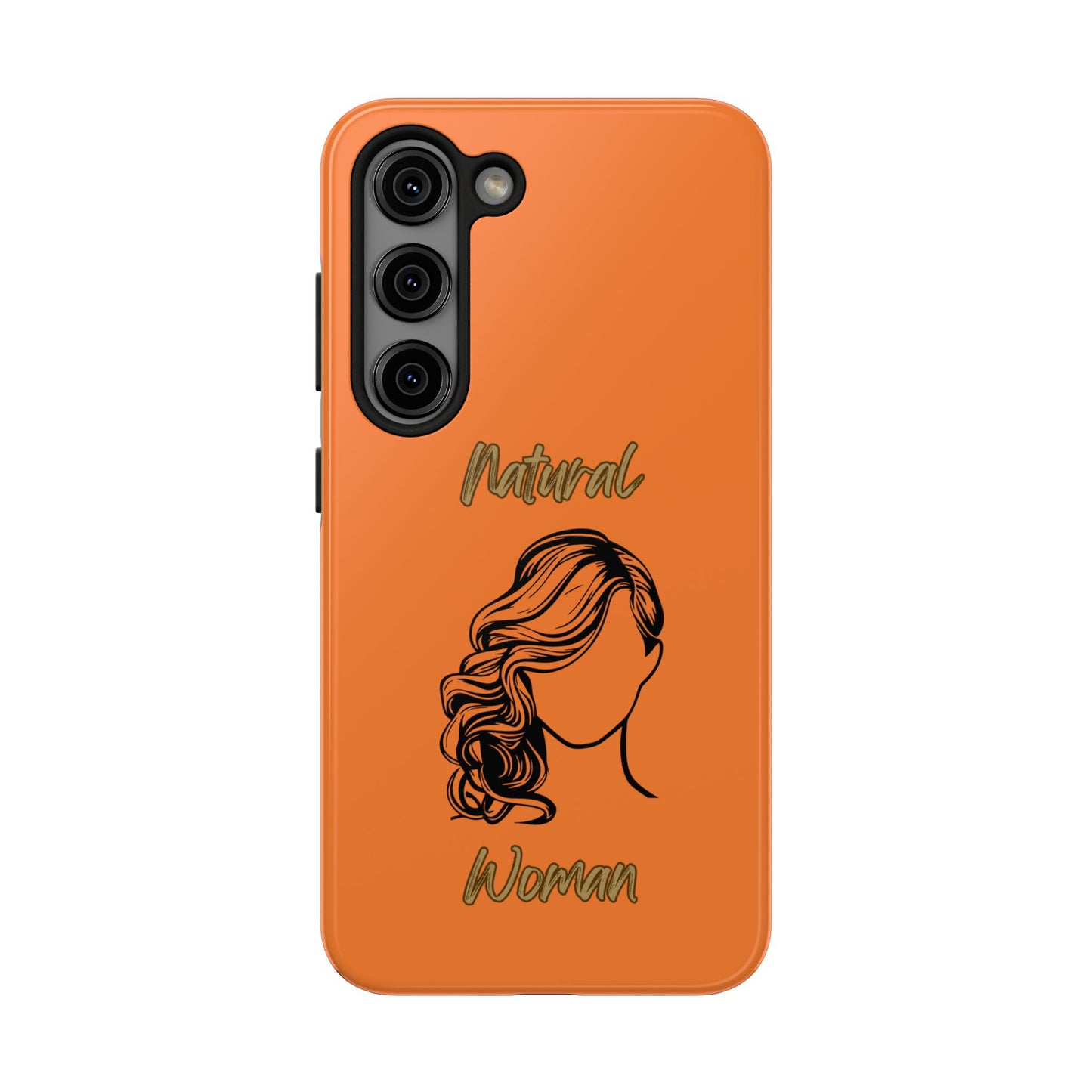 Natural Woman Long Curl (BL)Tough Phone Cases CRUSTA