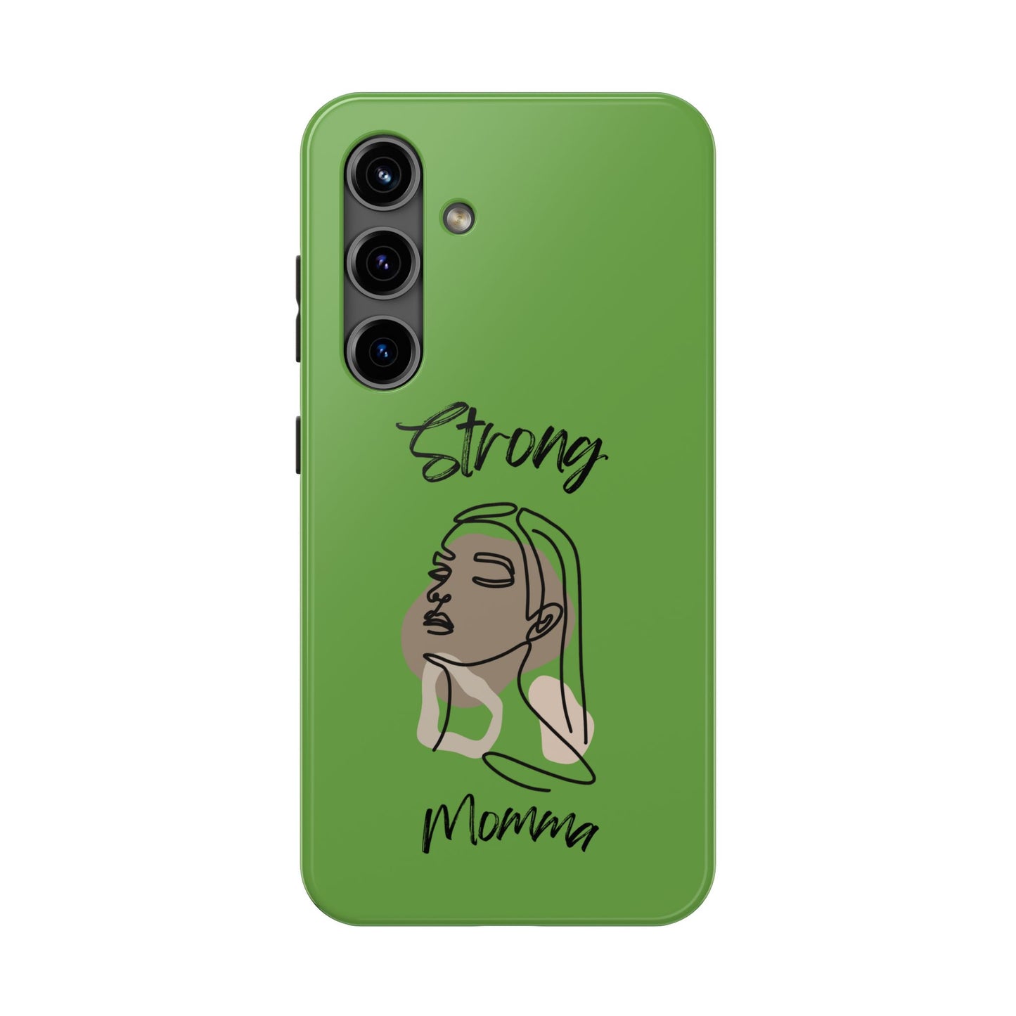 STRONG MOMMA Samsung Galaxy Tough Phone Cases (BL) Green