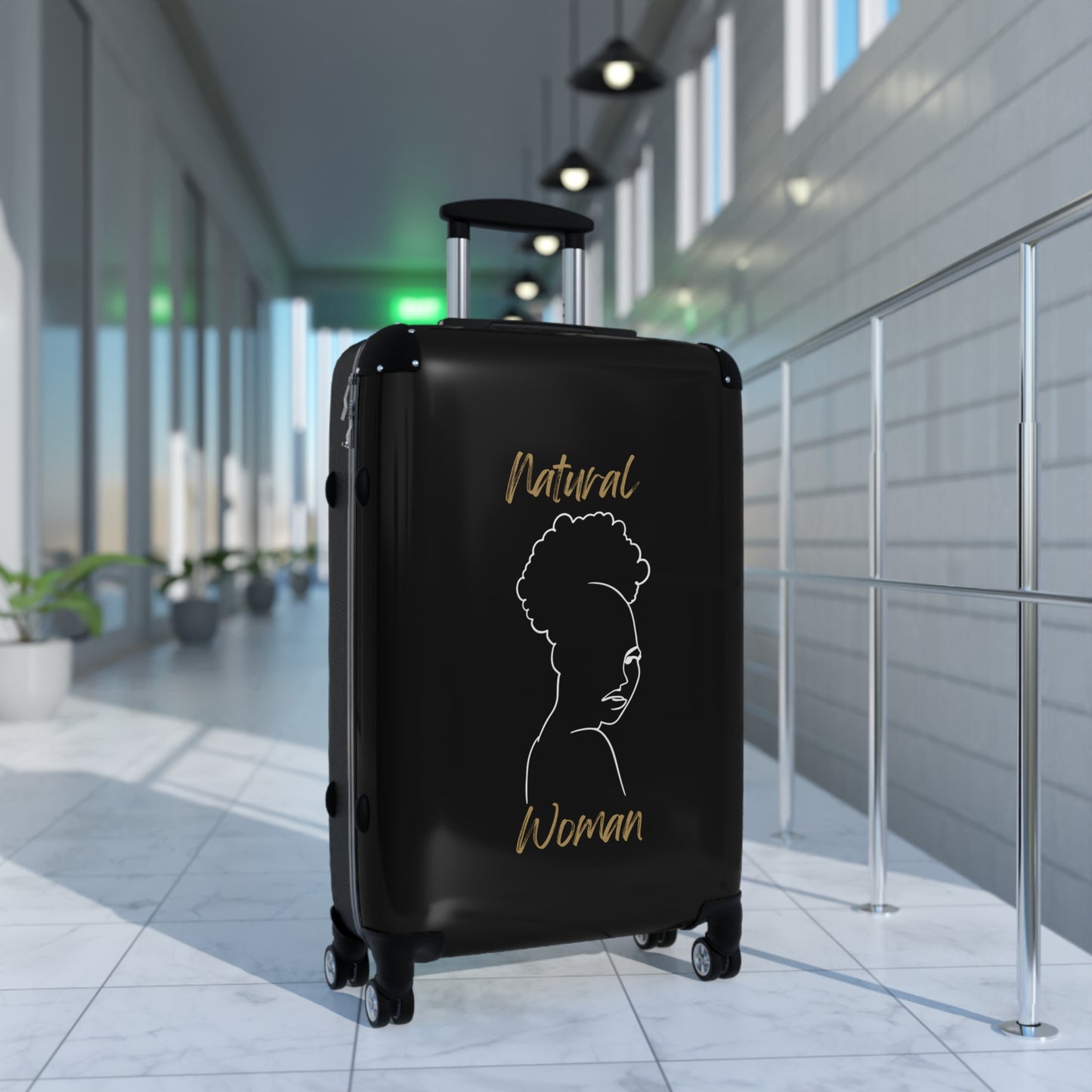Natural Women Twist Afro (WL) Suitcase BLACK
