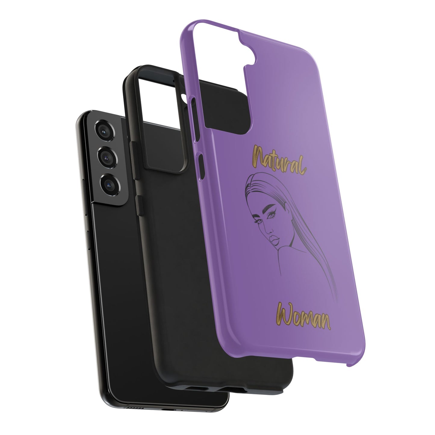 Natural Woman The Stare (BL)Tough Phone Cases LIGHT PURPLE
