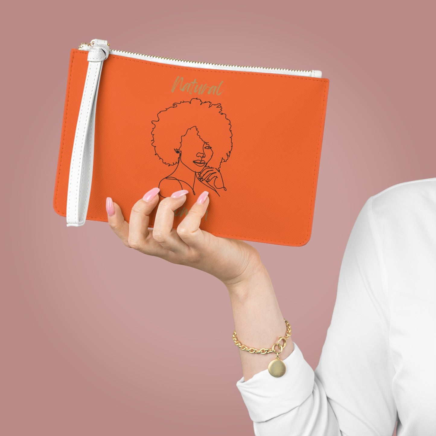 Natural Woman The Look (BL) Clutch Bag ORANGE