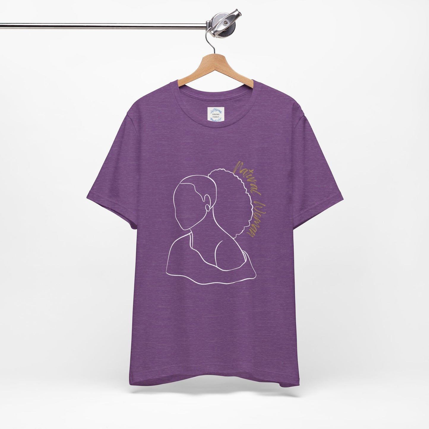Natural Woman Behind Head Puff (WL) Short Sleeve T-Shirt