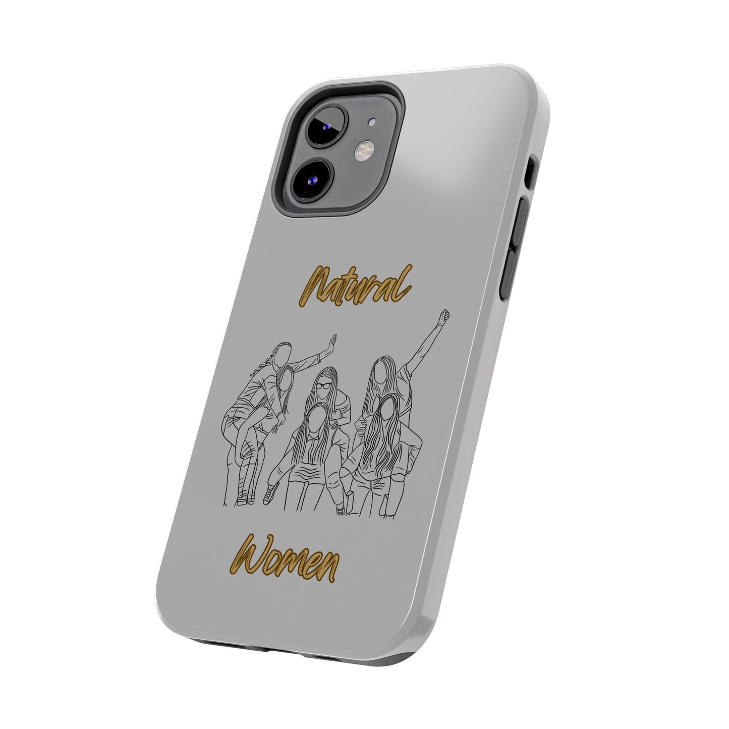 Natural Woman Piggy Back (BL)Tough Phone Cases LIGHT GREY