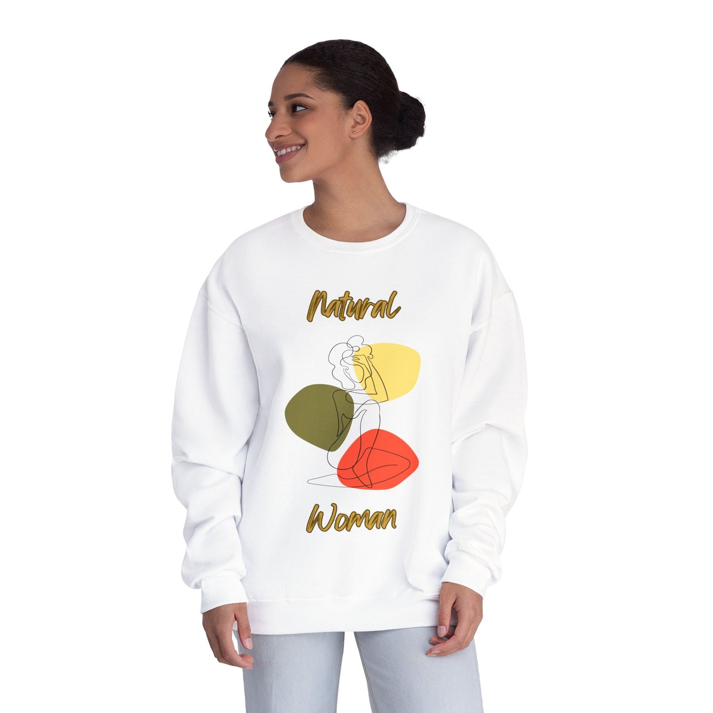 Natural Woman Colorful Pose (BL) Crewneck Sweatshirt