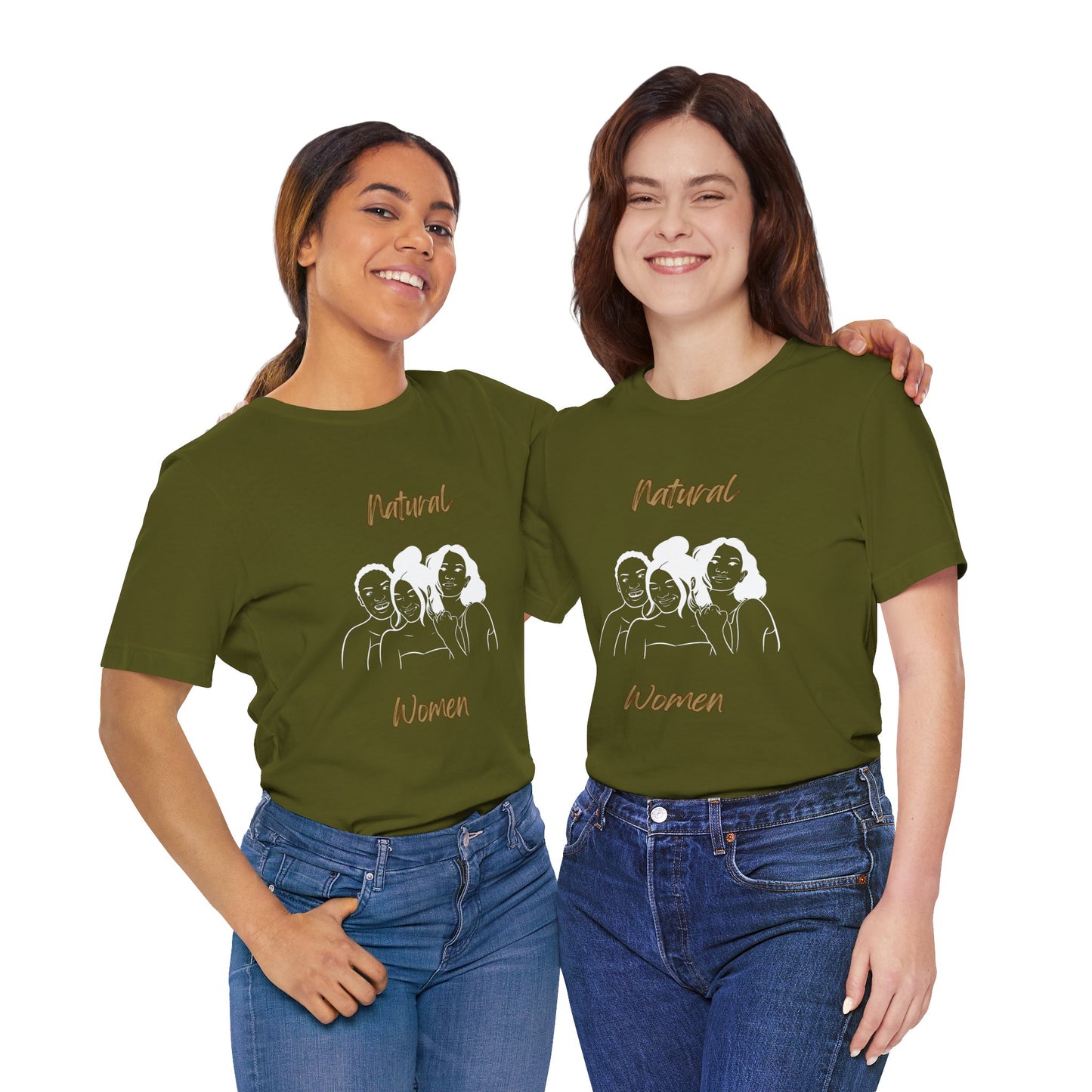 Natural Woman Laughing Friends (WL) Short Sleeve T-Shirt