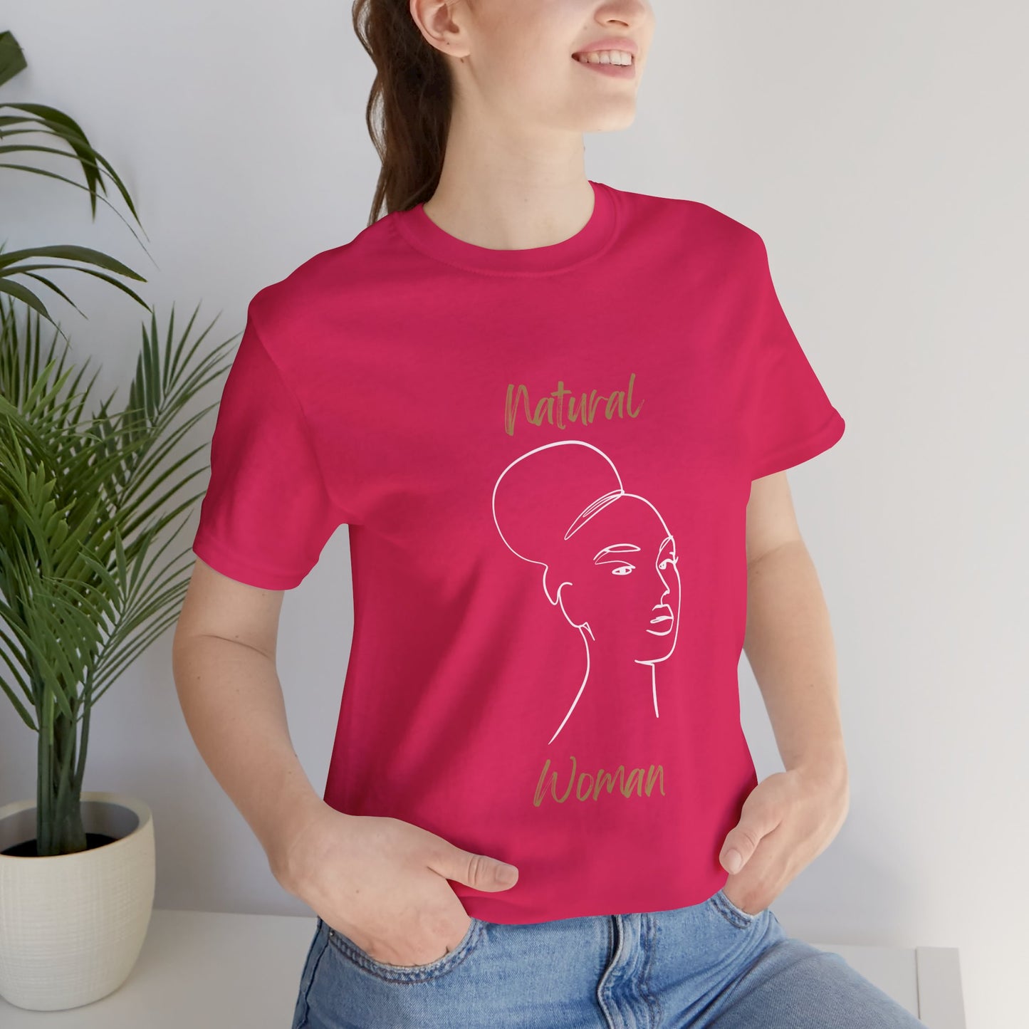 Natural Woman Hair Up (WL) Short Sleeve T-Shirt