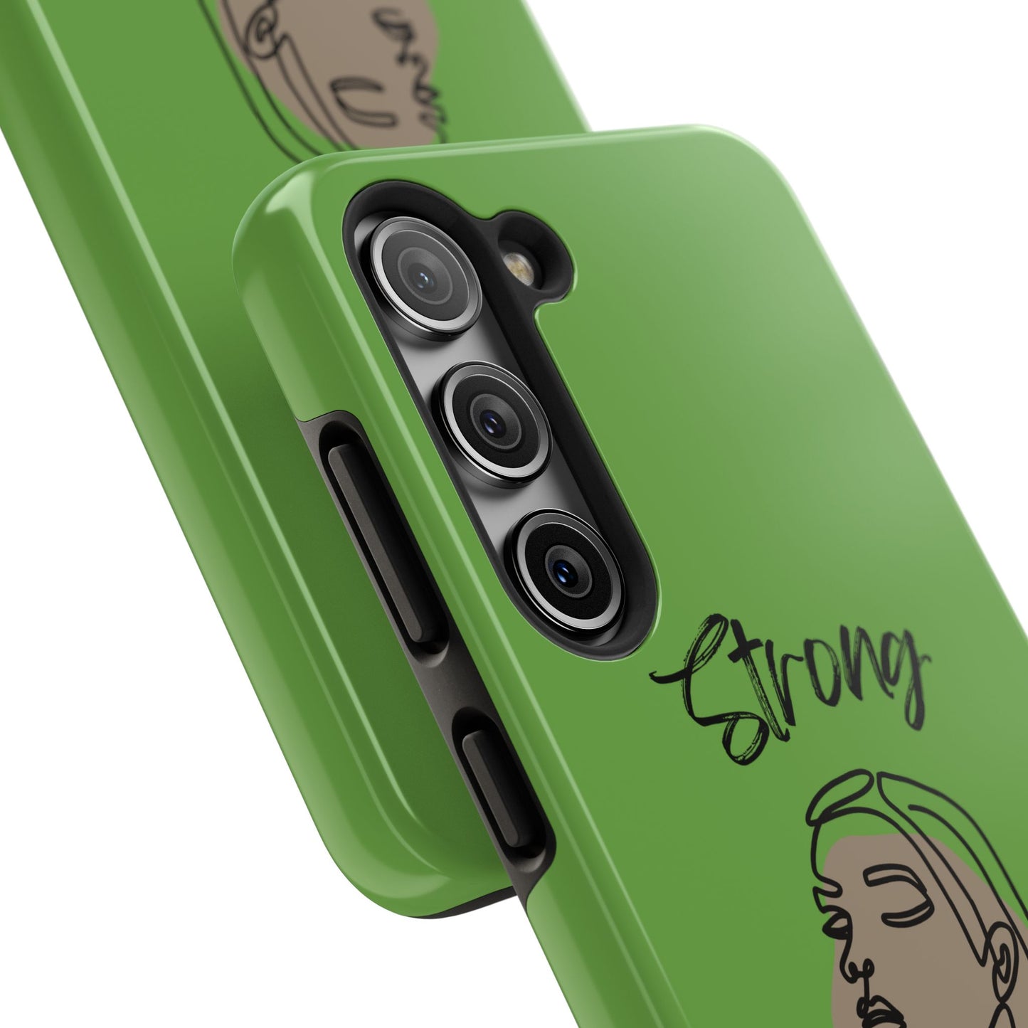STRONG MOMMA Samsung Galaxy Tough Phone Cases (BL) Green