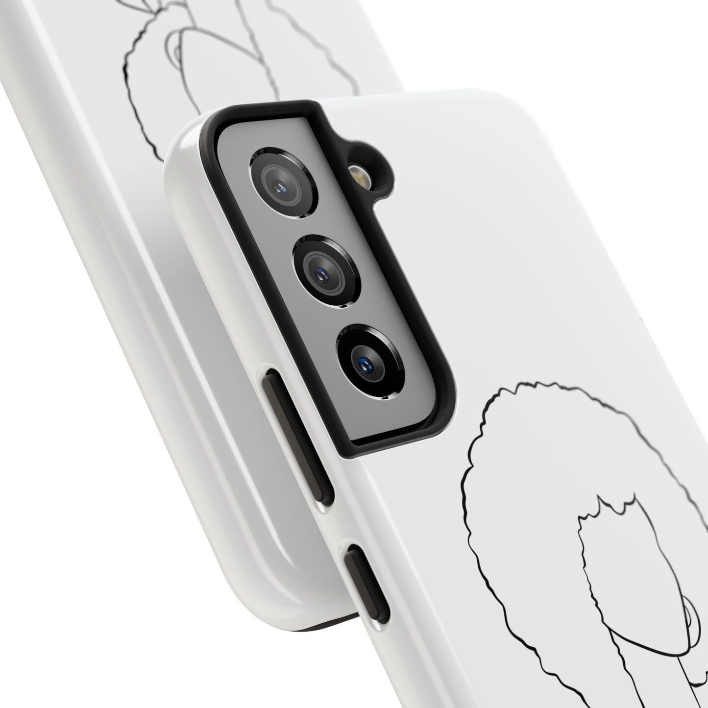 Natural Woman Afro (BL) Tough Phone Case WHITE