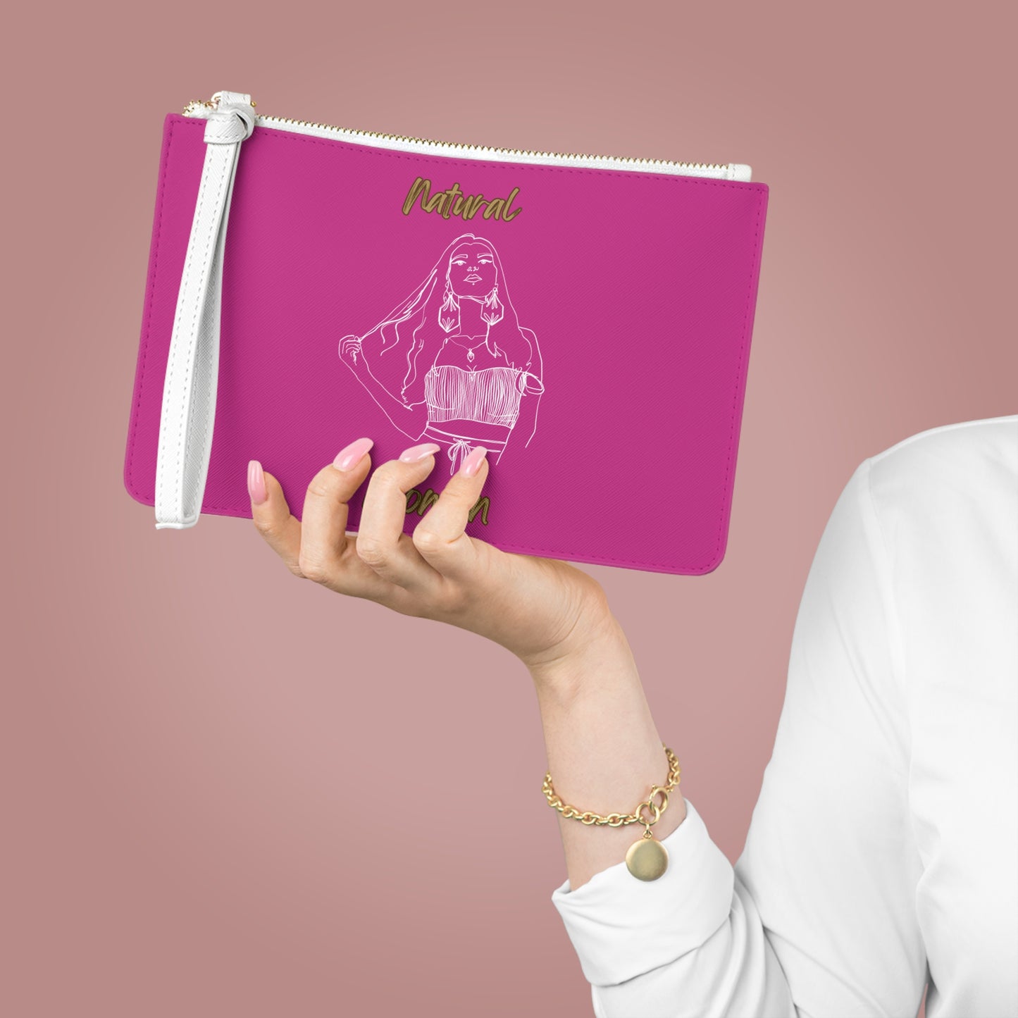 Natural Woman Thinking (WL) Clutch Bag PINK