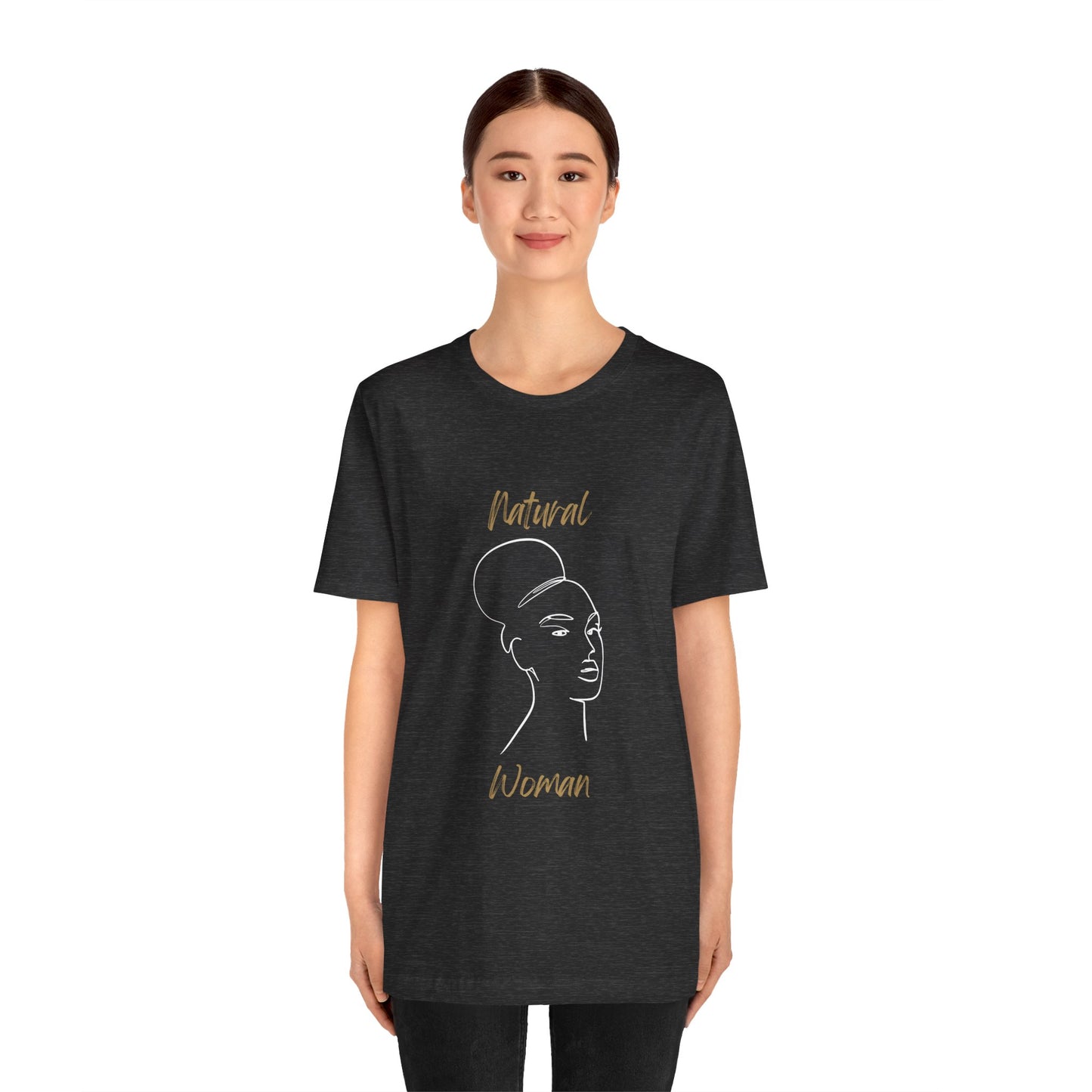 Natural Woman Hair Up (WL) Short Sleeve T-Shirt