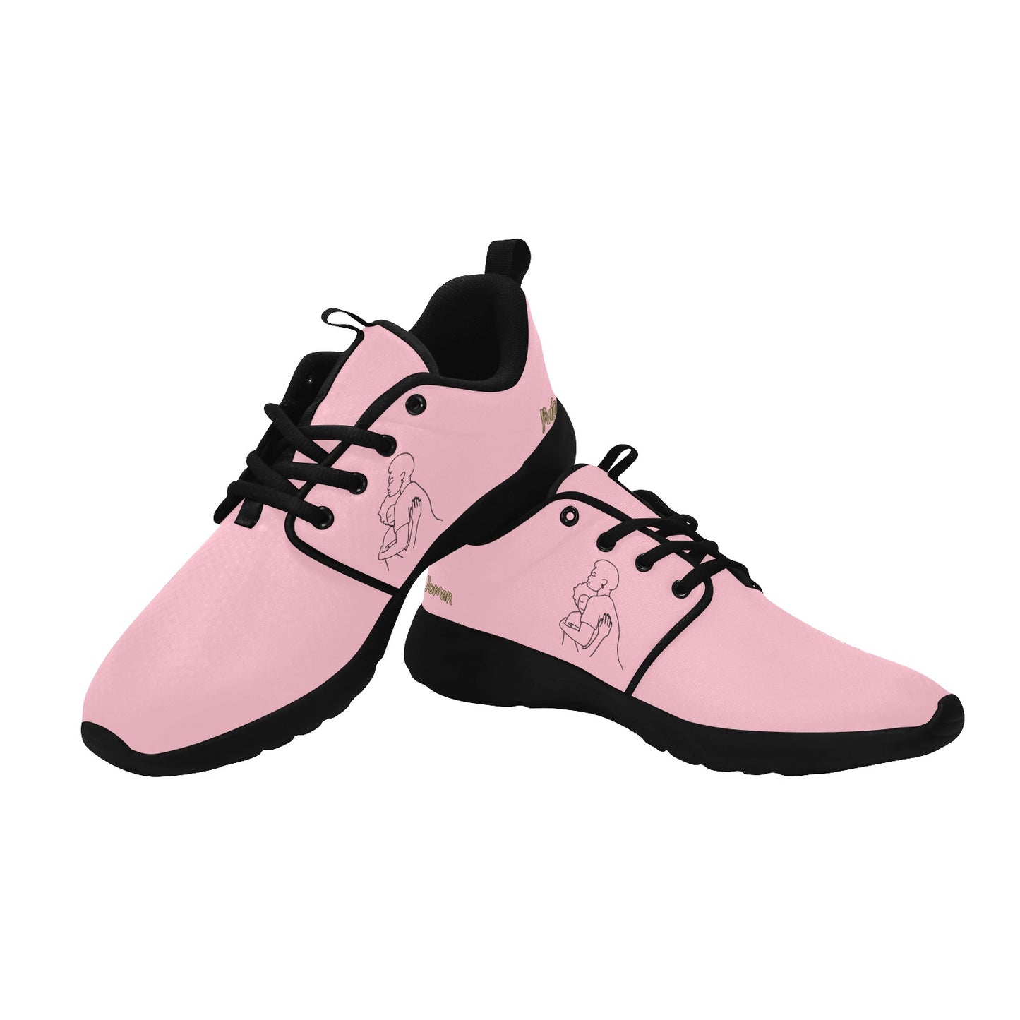 Natural Woman SAFE WITH MOMMA (BL) PINK w/ Sole Sneakers