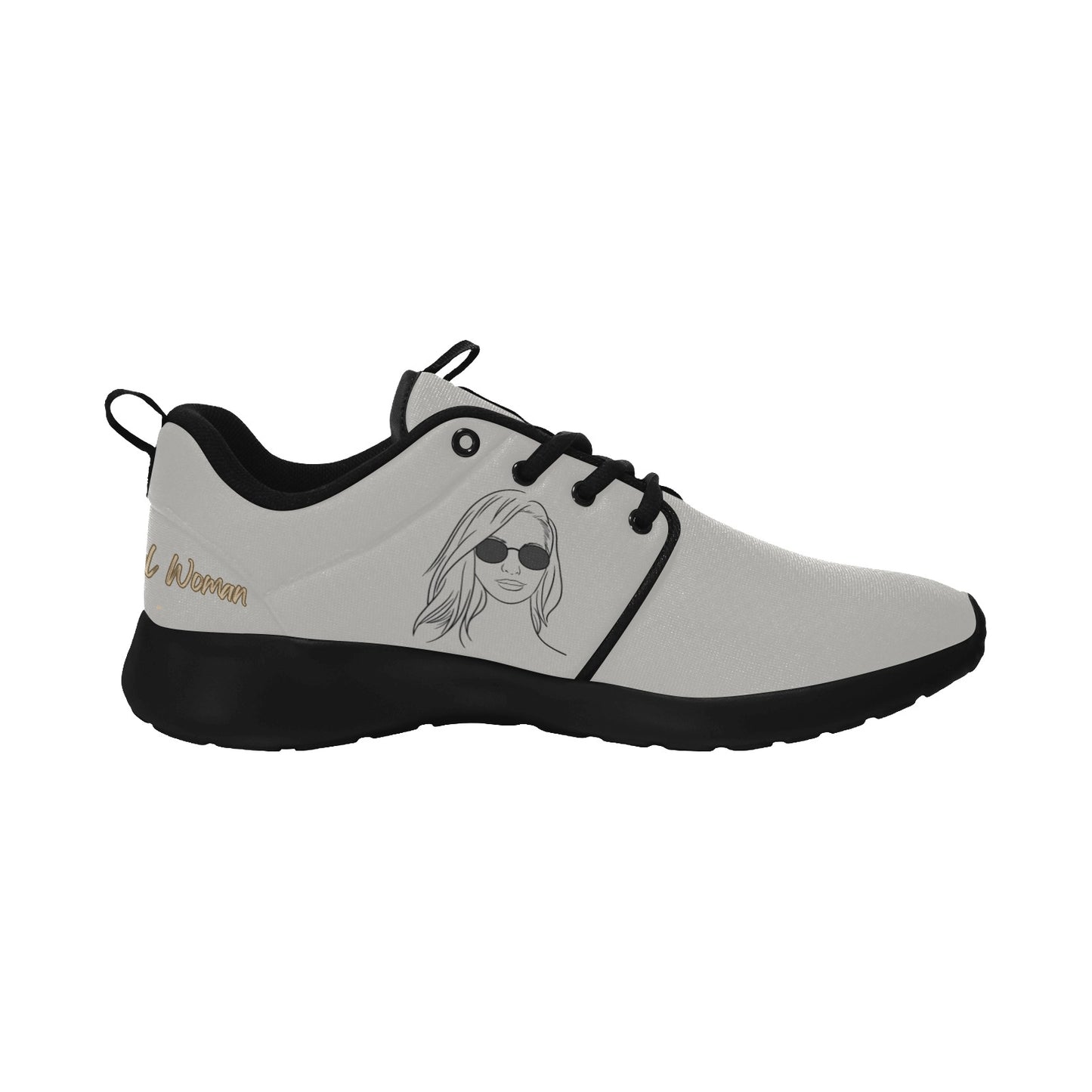 Natural Woman SHADES (BL) GRAY w/ Black Sole Sneakers