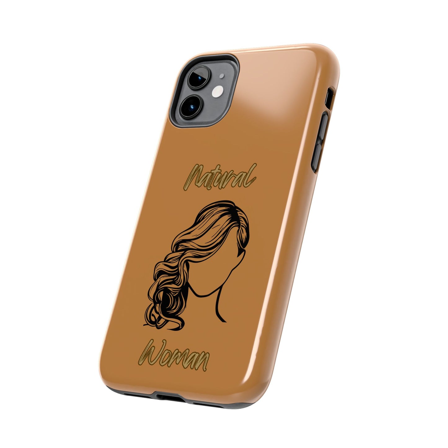 Natural Woman Long Curl (BL)Tough Phone Cases LIGHT BROWN