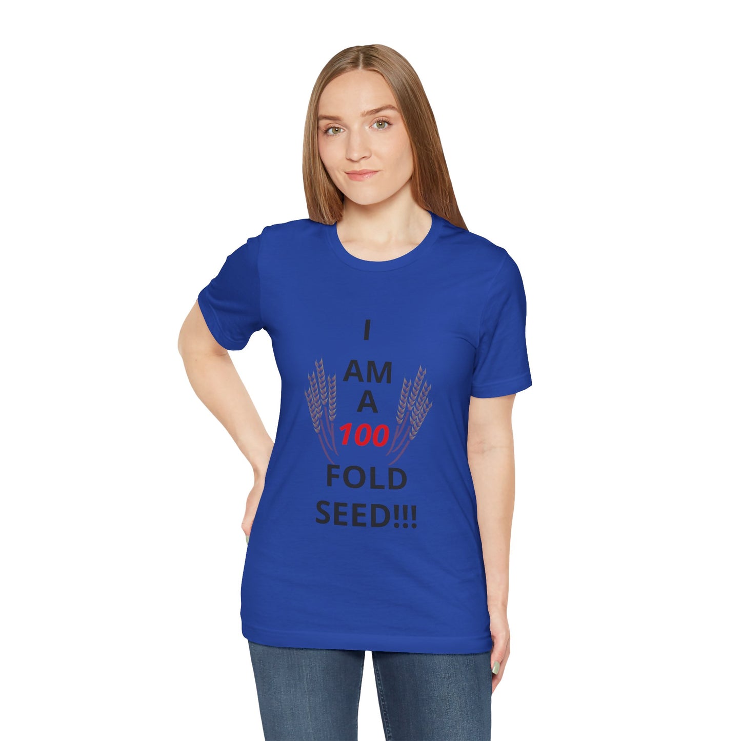 100 Fold Seed (BL)Unisex Jersey Short Sleeve T-Shirt