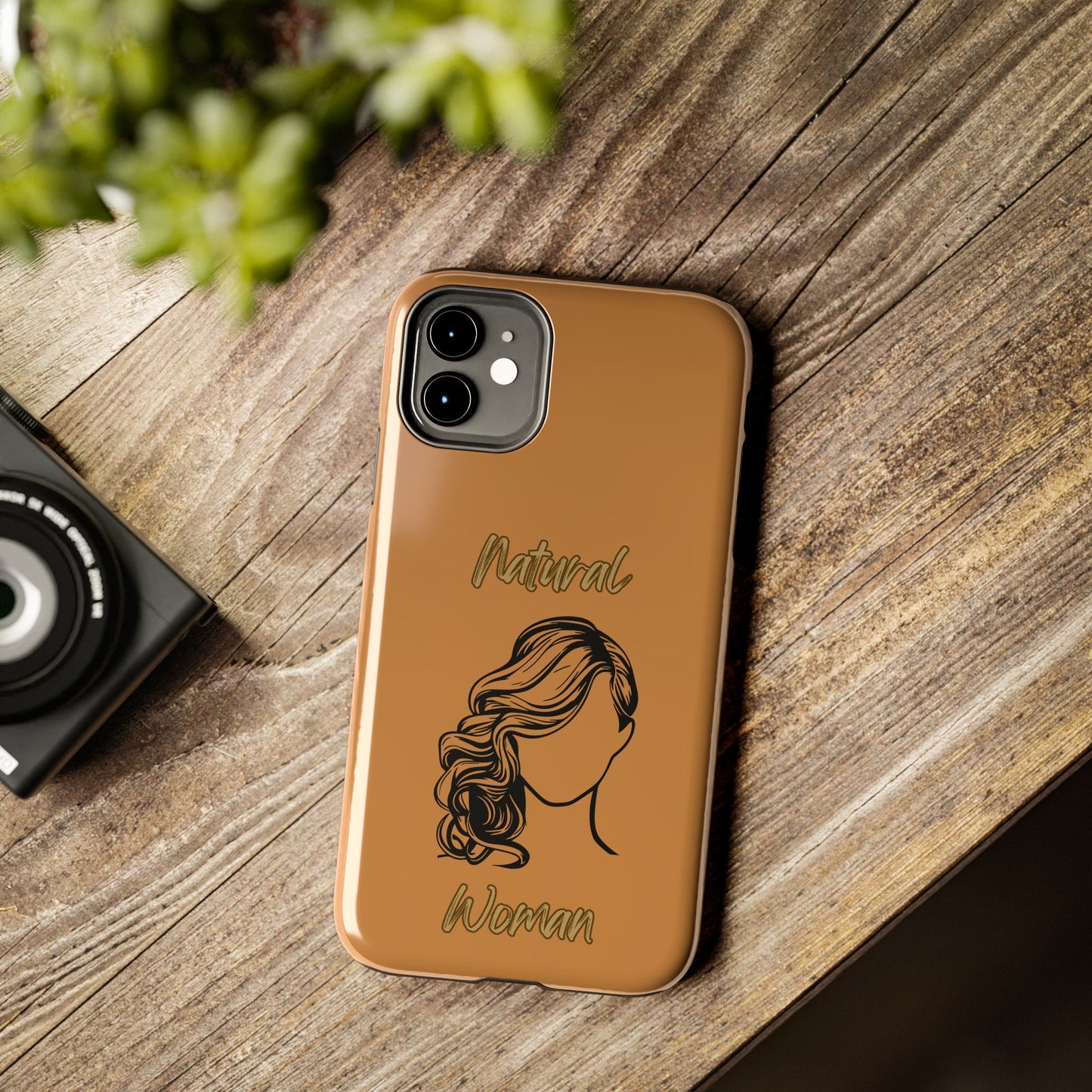 Natural Woman Long Curl (BL)Tough Phone Cases LIGHT BROWN