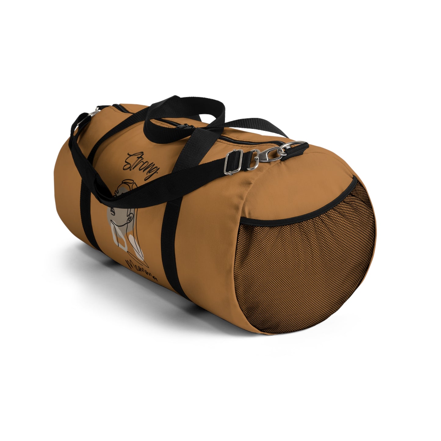 Strong Momma (BL) Duffel Bag LIGHT BROWN