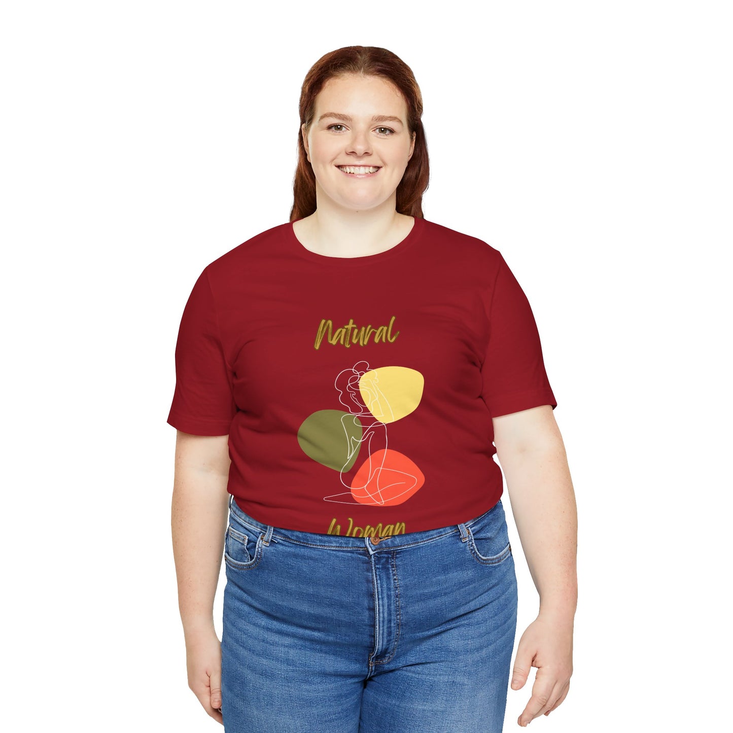 Natural Woman Colorful Pose (WL) Short Sleeve T-Shirt