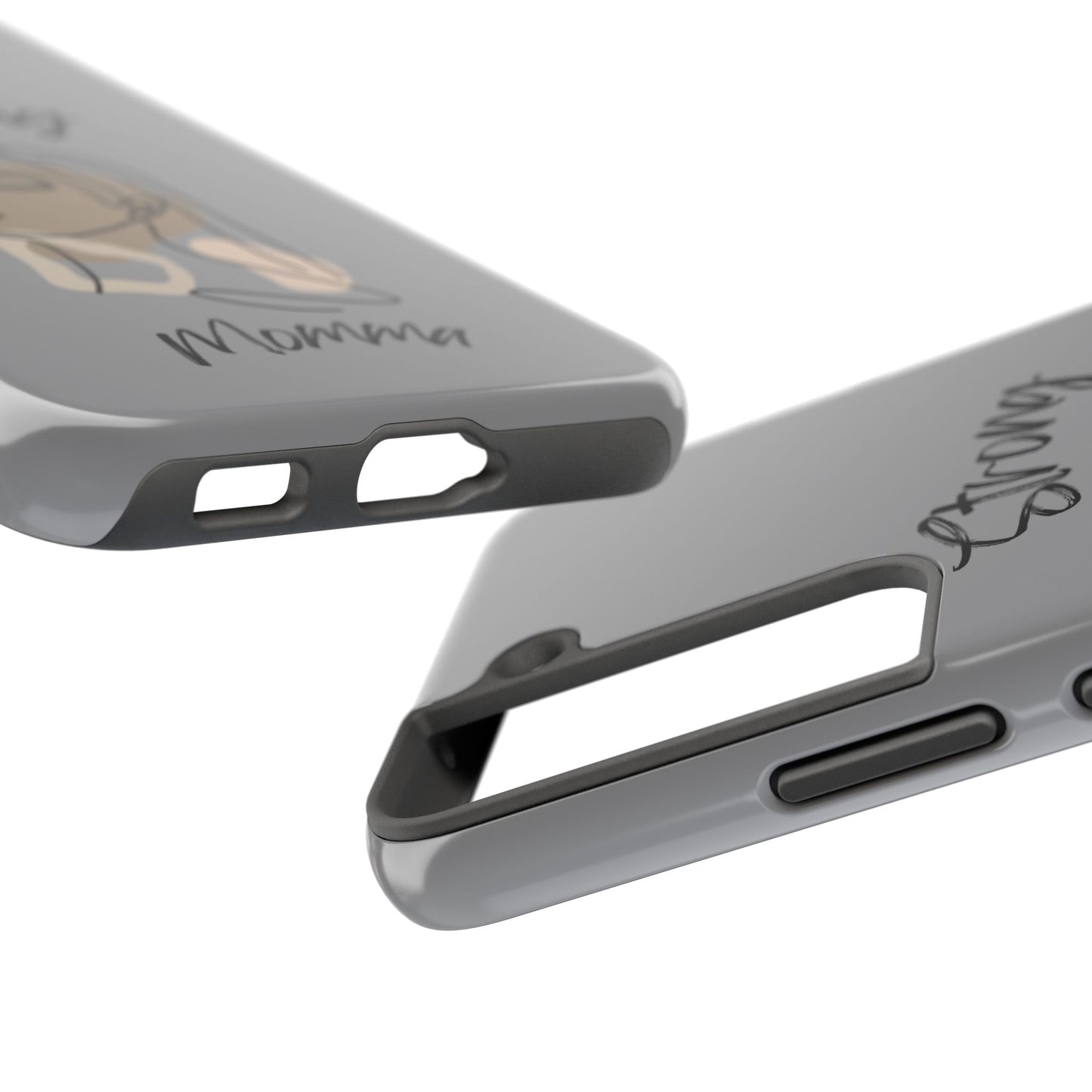STRONG MOMMA Samsung Galaxy Tough Phone Cases (BL) Grey