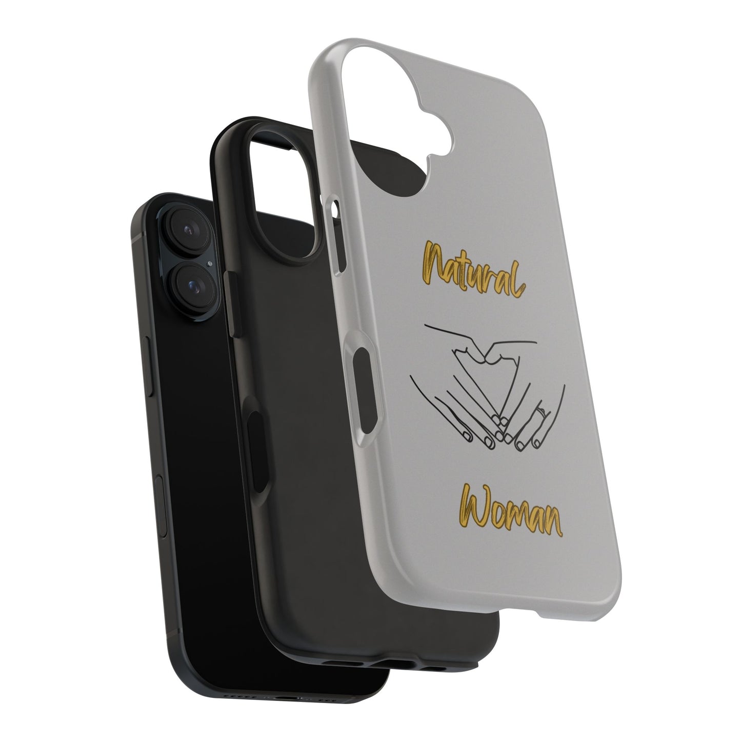 Natural Woman I Love You (BL)Tough Phone Cases LIGHT GREY