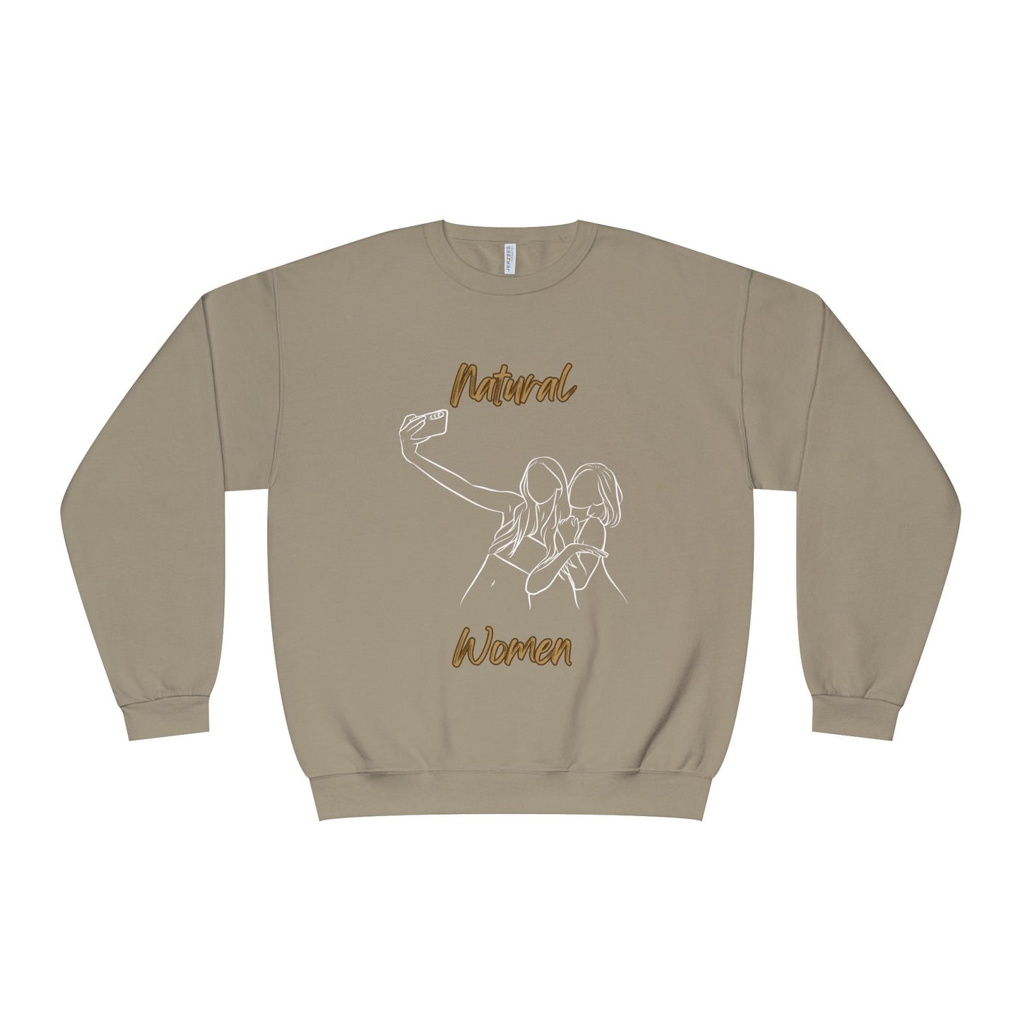 Natural Women Friends Selfie (WL) Crewneck Sweatshirt