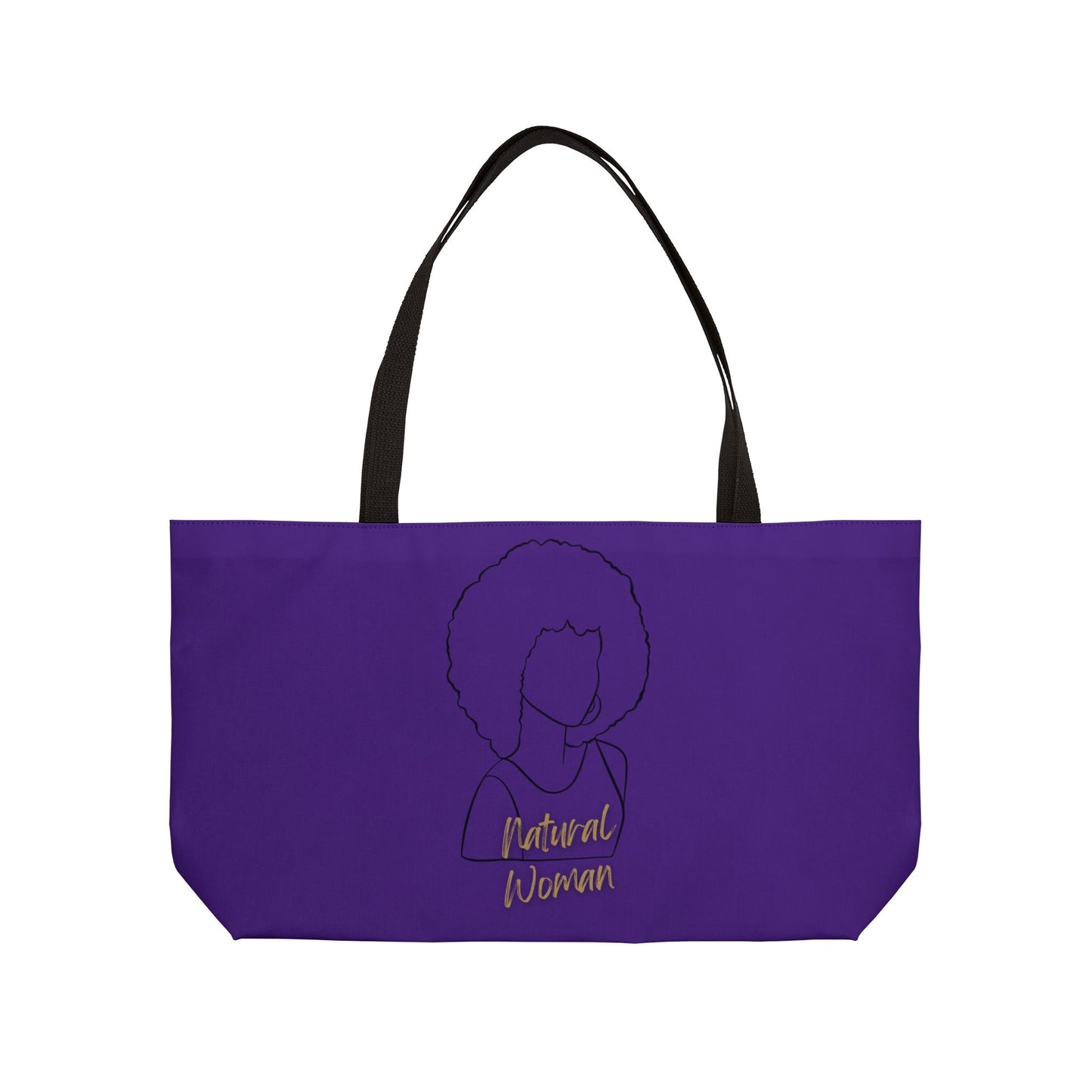 Natural Woman Afro (BL) Weekender Tote Bag PURPLE