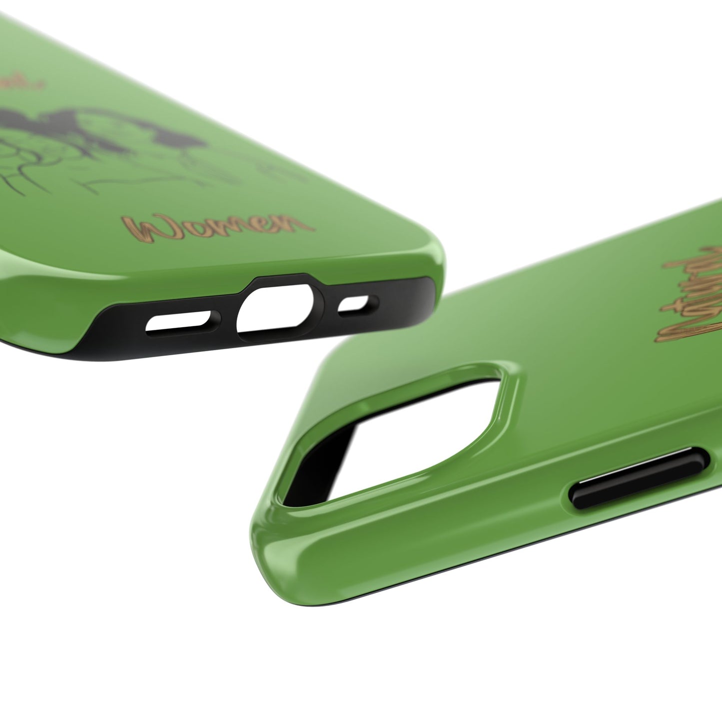 Natural Women Laughing Friends (BL)Tough Phone Cases GREEN
