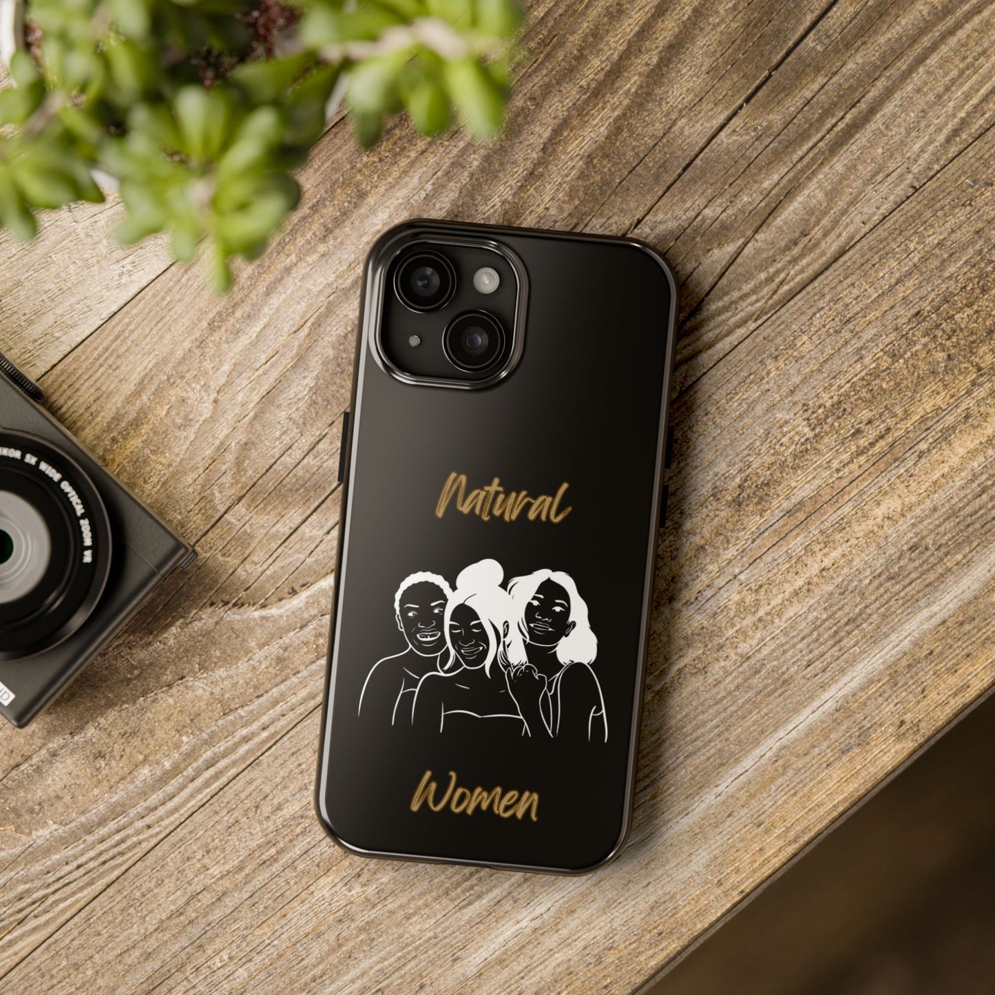 Natural Women Laughing Friends (WL)Tough Phone Cases BLACK