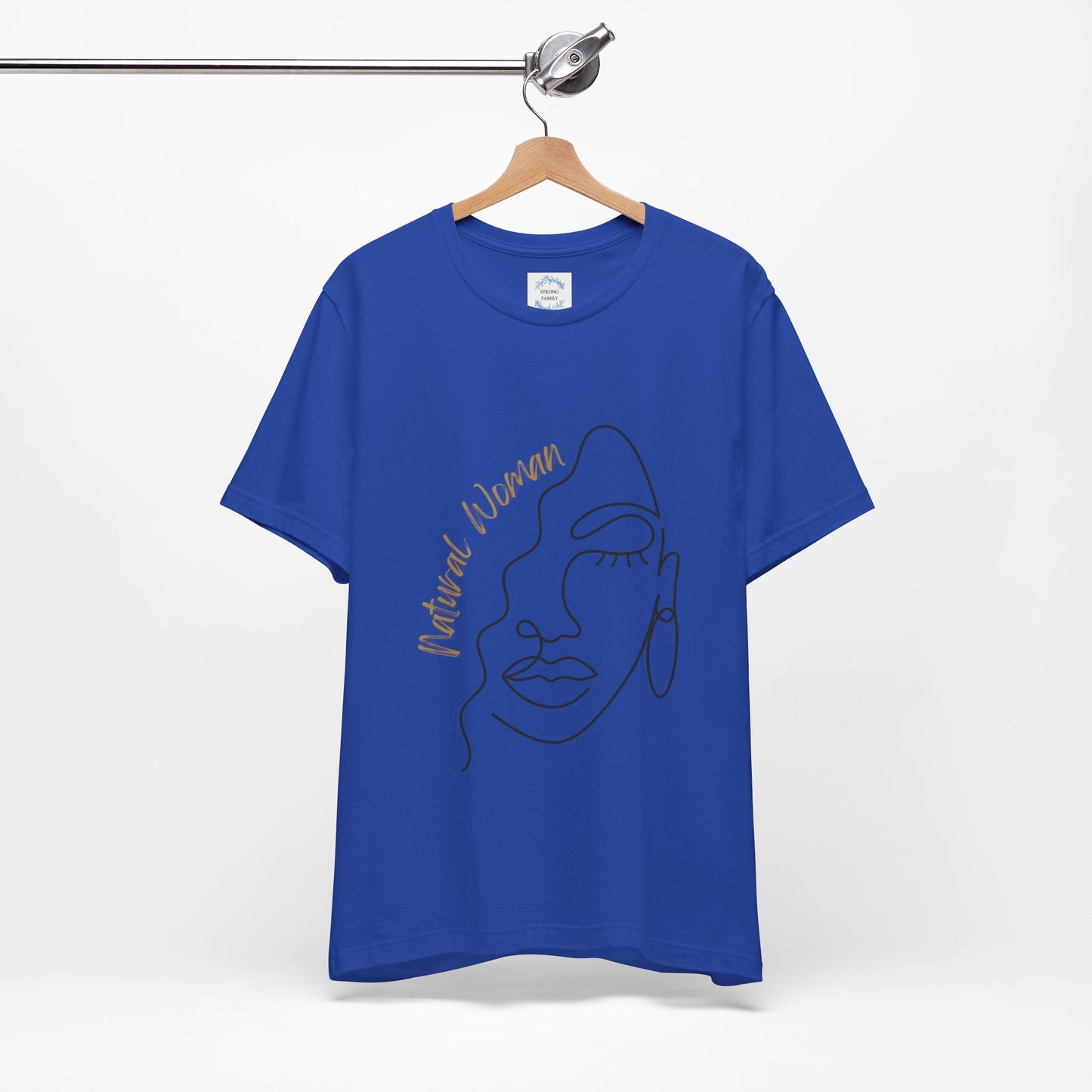 Natural Woman Half Face (BL) Short Sleeve T-Shirt