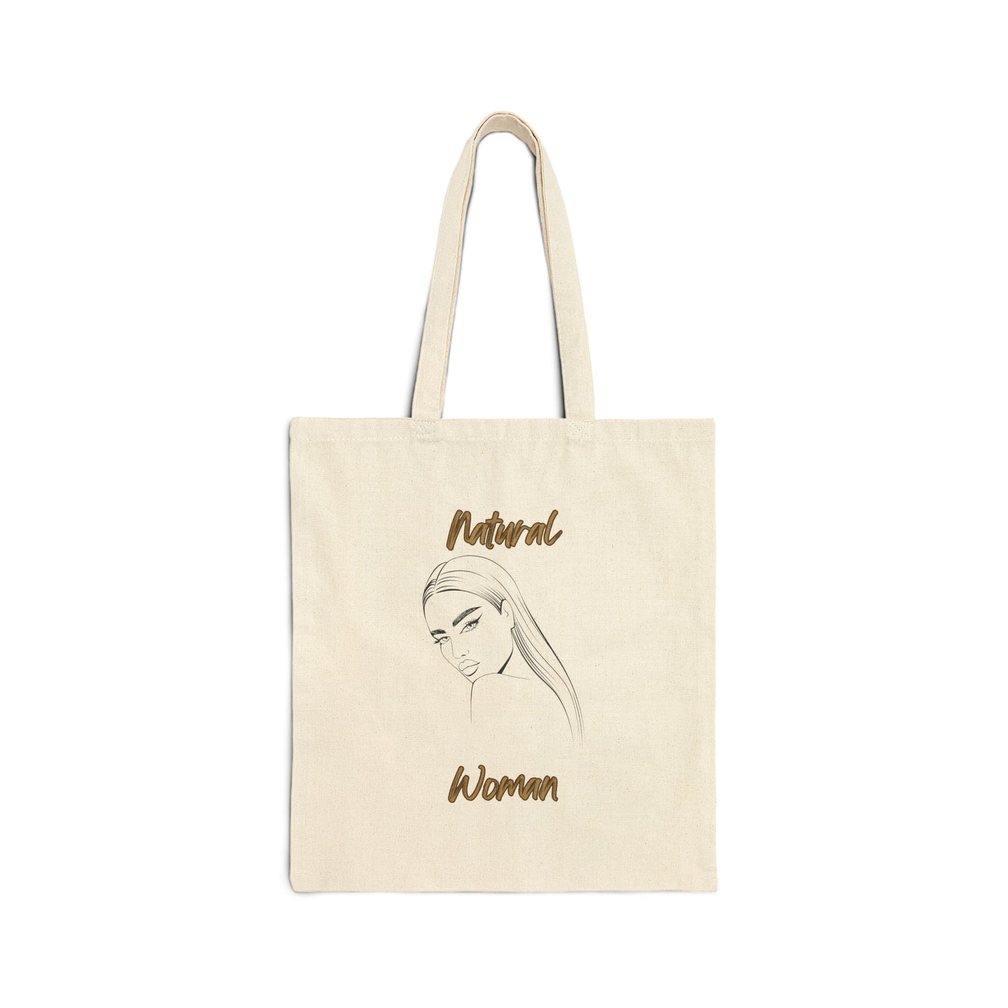 Natural Woman The Stare (BL) Canvas Tote Bag