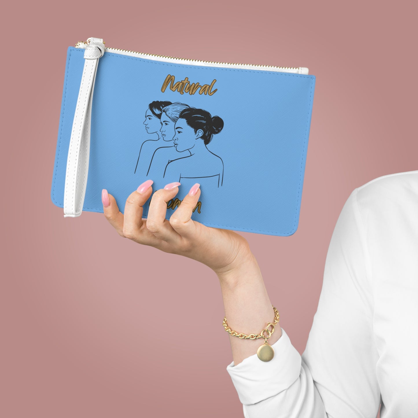 Natural Woman United Friends (BL) Clutch Bag LIGHT BLUE
