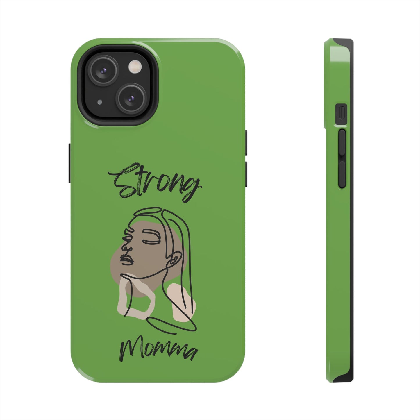STRONG MOMMA Samsung Galaxy Tough Phone Cases (BL) Green