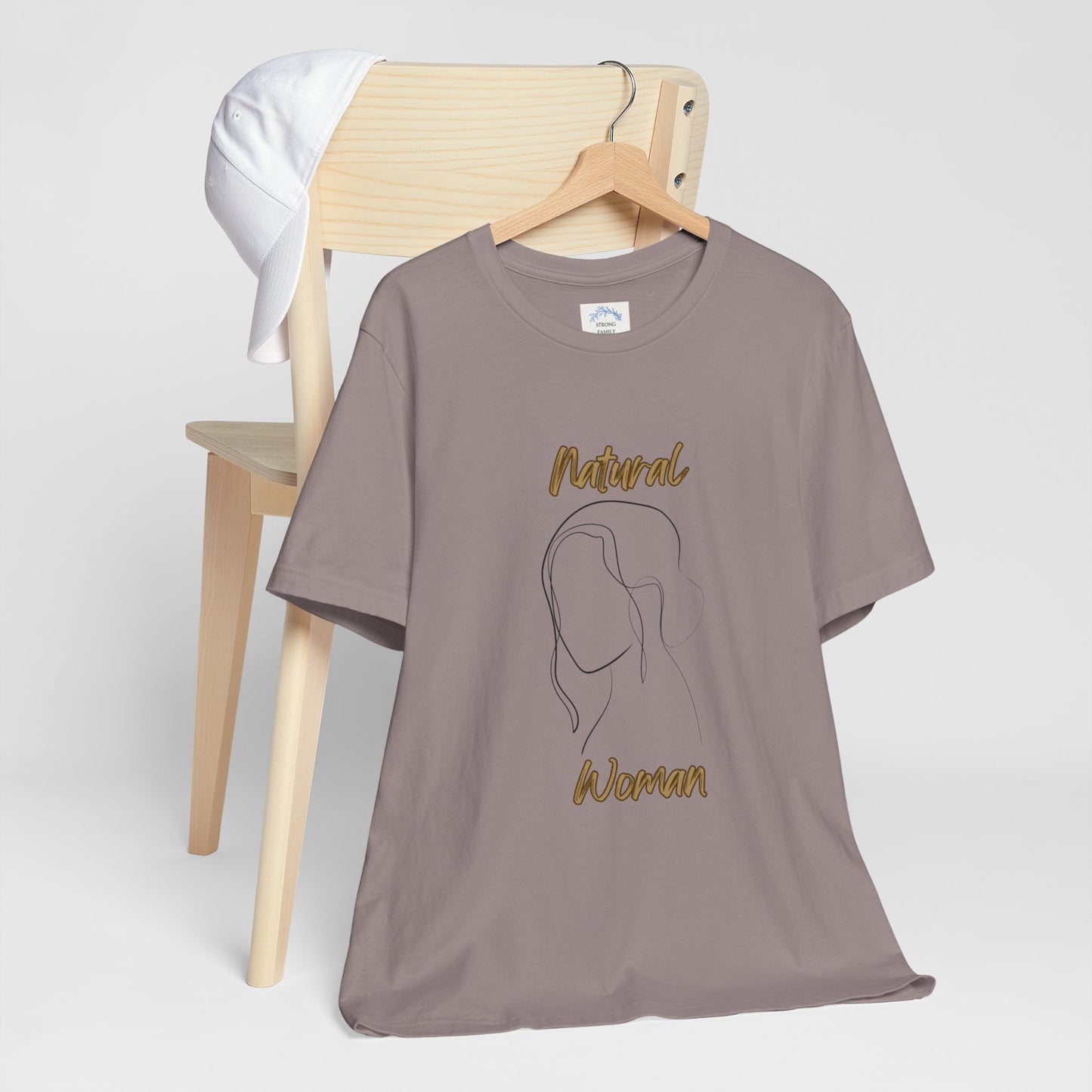 Natural Woman Hanging hair (BL) Short Sleeve T-Shirt
