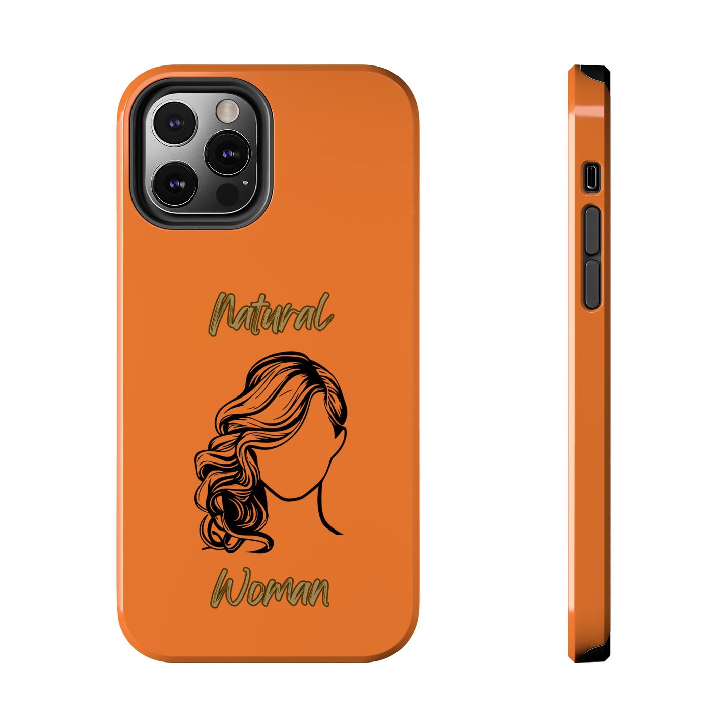 Natural Woman Long Curl (BL)Tough Phone Cases CRUSTA