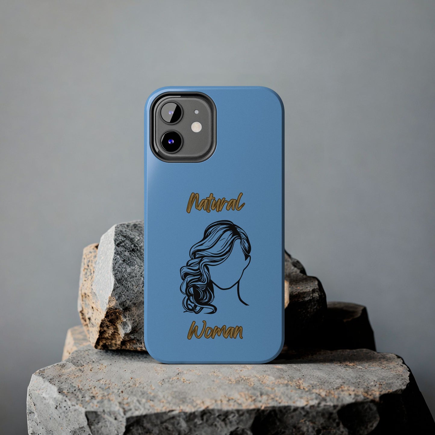 Natural Woman Long Curl (BL)Tough Phone Cases LIGHT BLUE