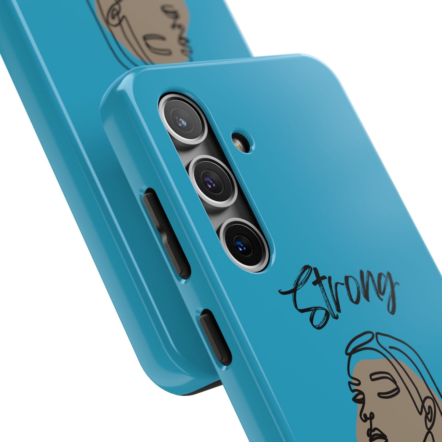 STRONG MOMMA Samsung Galaxy Tough Phone Cases (BL) Turquoise