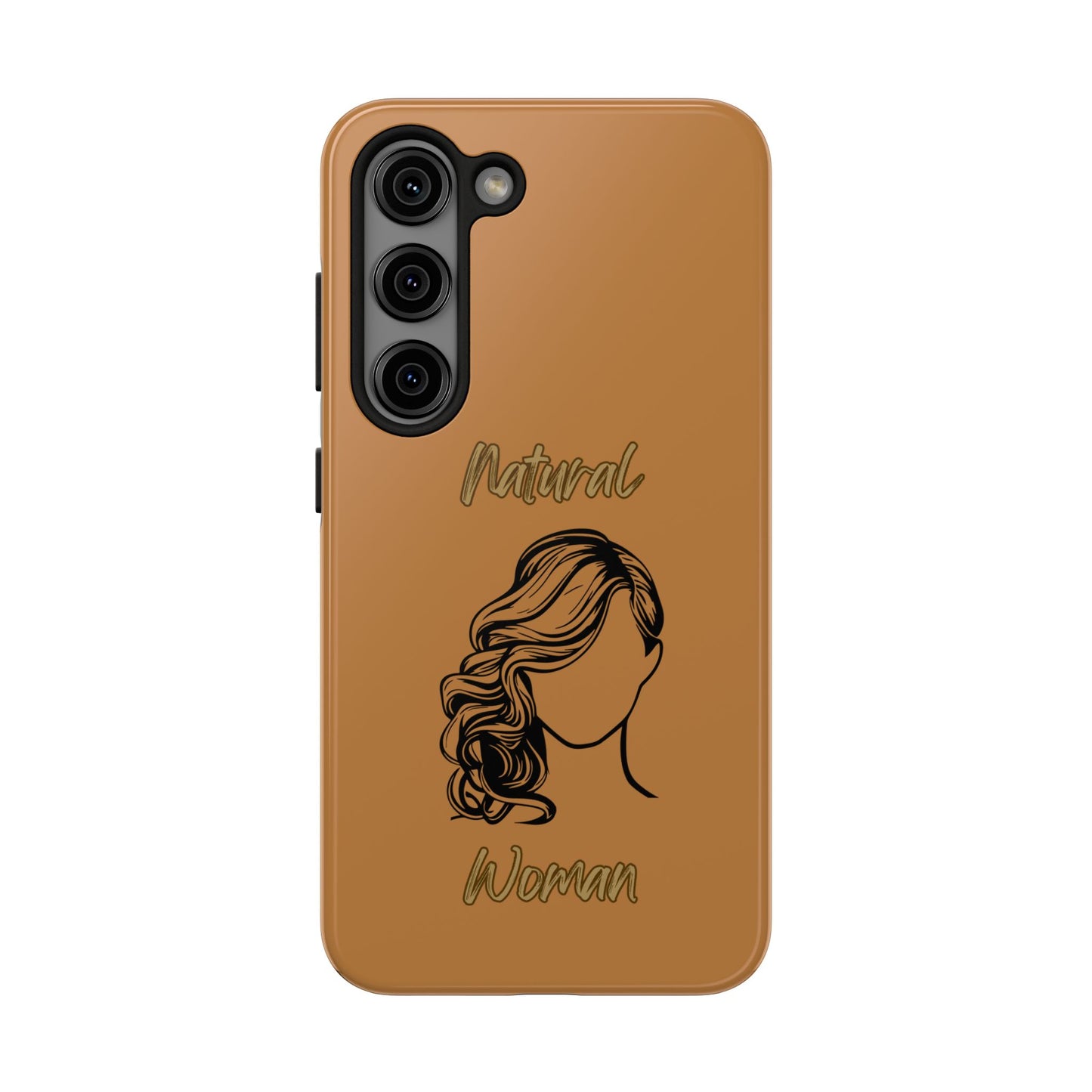 Natural Woman Long Curl (BL)Tough Phone Cases LIGHT BROWN