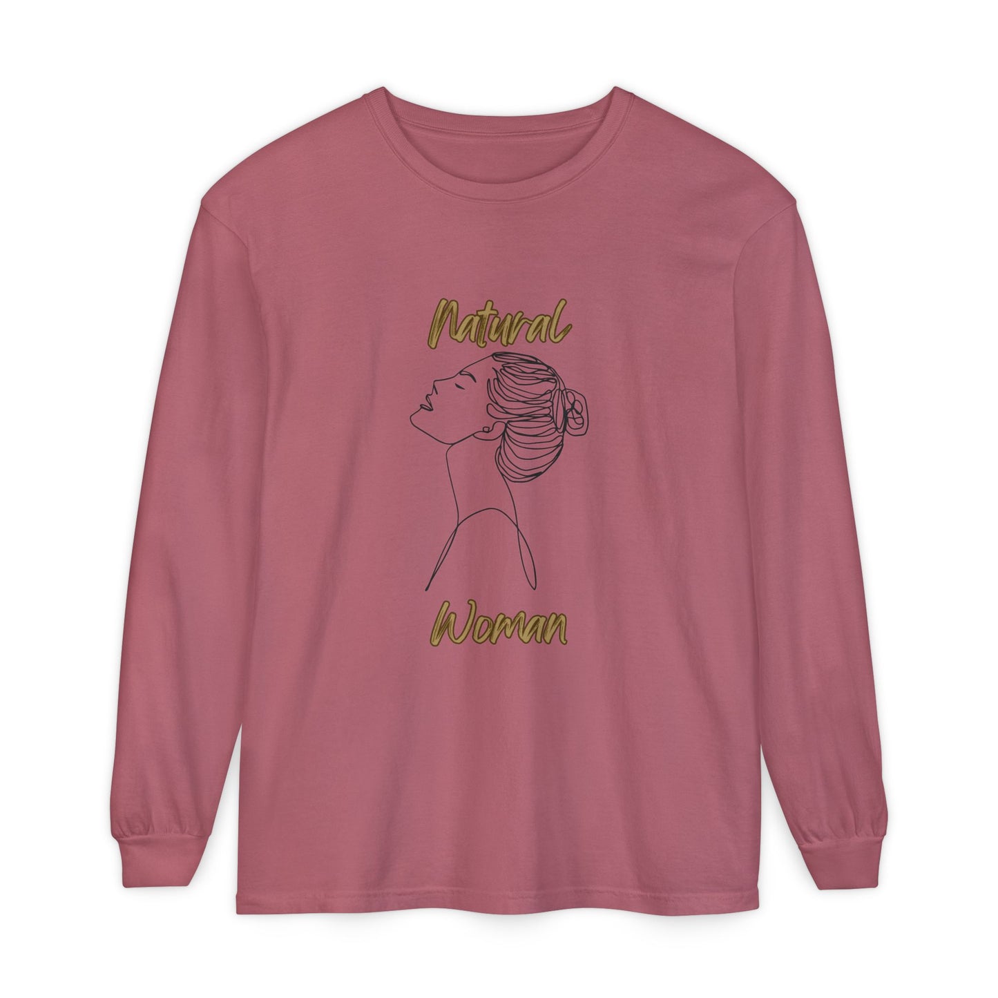 Natural Woman Wet Bun (BL) Long Sleeve T-Shirt