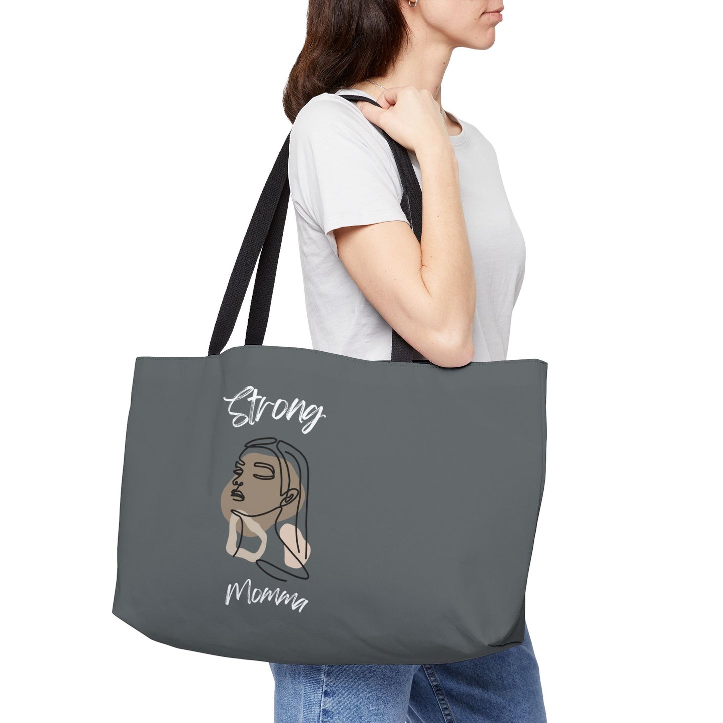Strong Momma (WL) Weekender Tote Bag DARK GREY