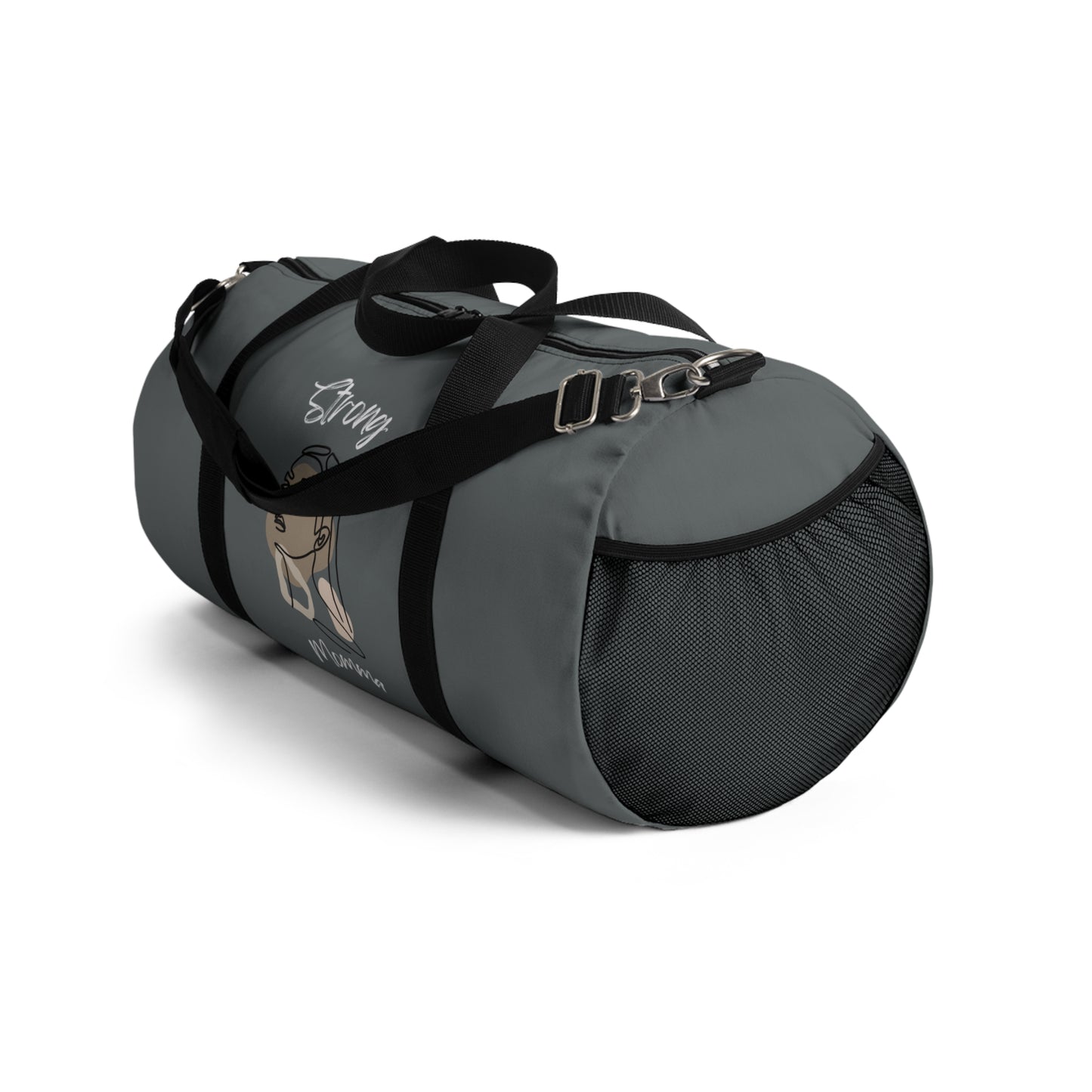 Strong Momma (WL) Duffel Bag DARK GREY
