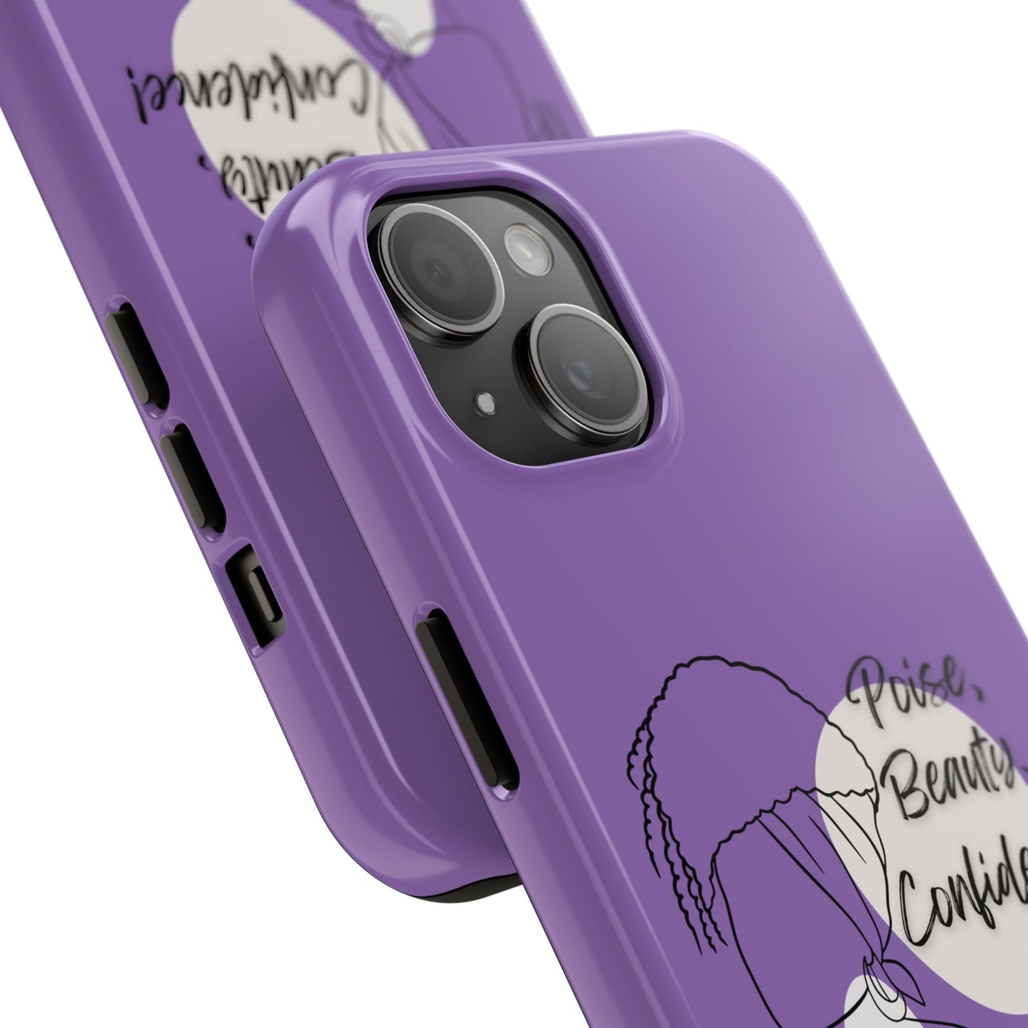 Natural Woman Puff (BL)Tough Phone Cases LIGHT PURPLE