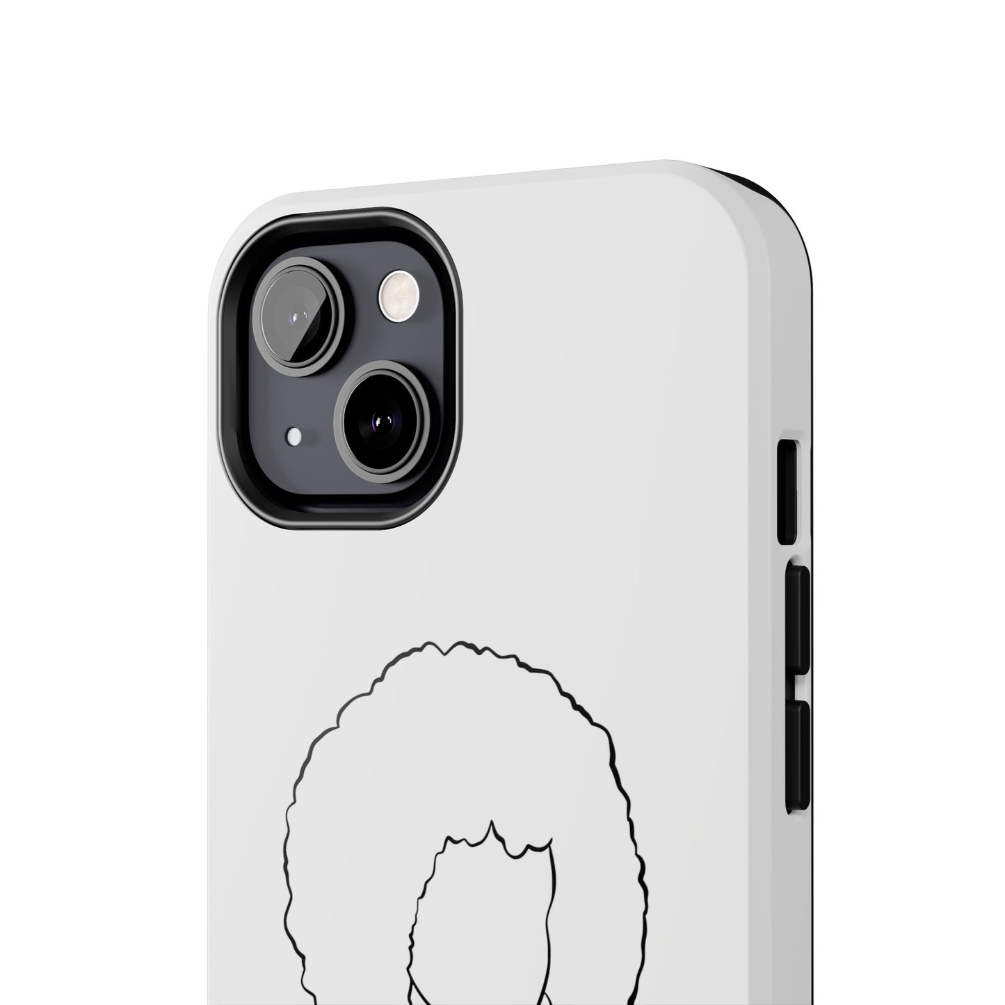 Natural Woman Afro (BL) Tough Phone Case WHITE
