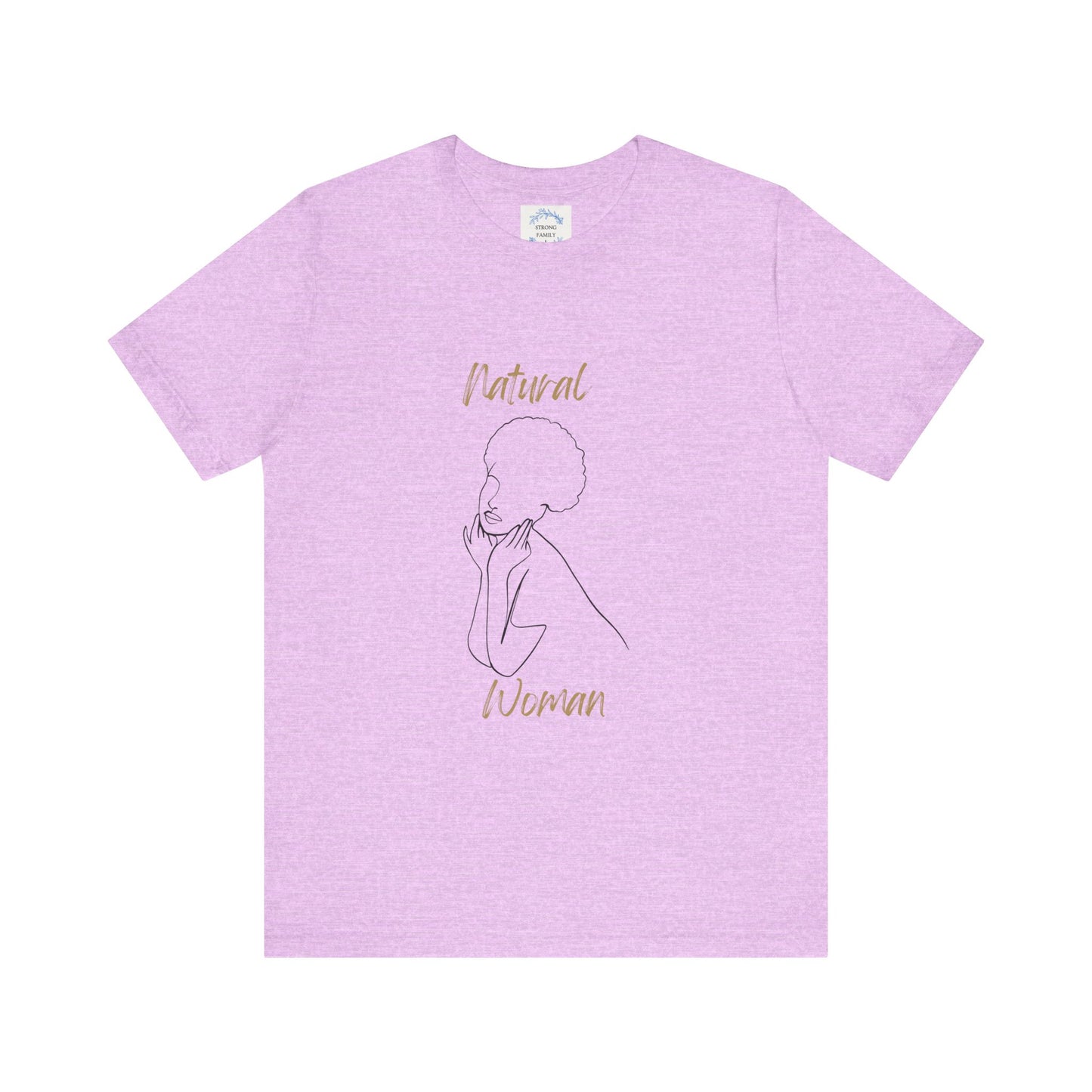 Natural Woman Cute Afro (BL) Short Sleeve T-Shirt