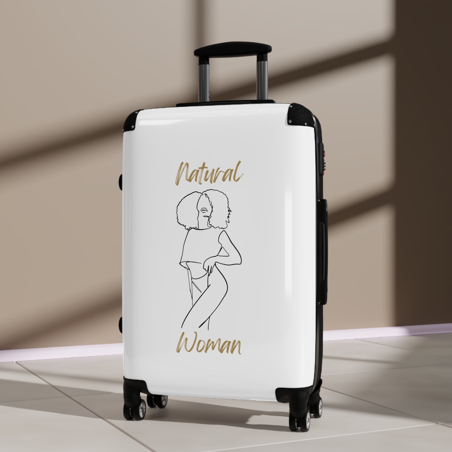 Natural Woman Pose (BL) Suitcase WHITE