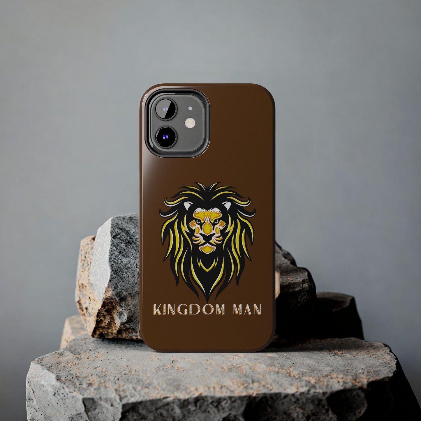 Kingdom Man (White-Gold Label) Tough Phone Case BROWN
