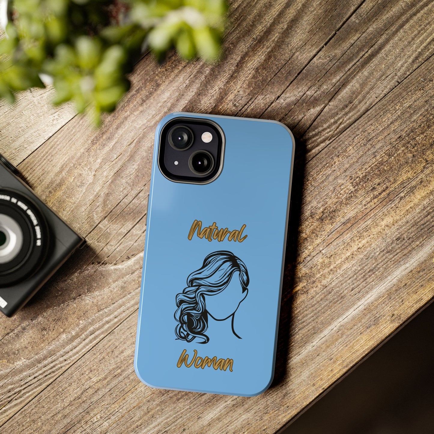 Natural Woman Long Curl (BL)Tough Phone Cases LIGHT BLUE