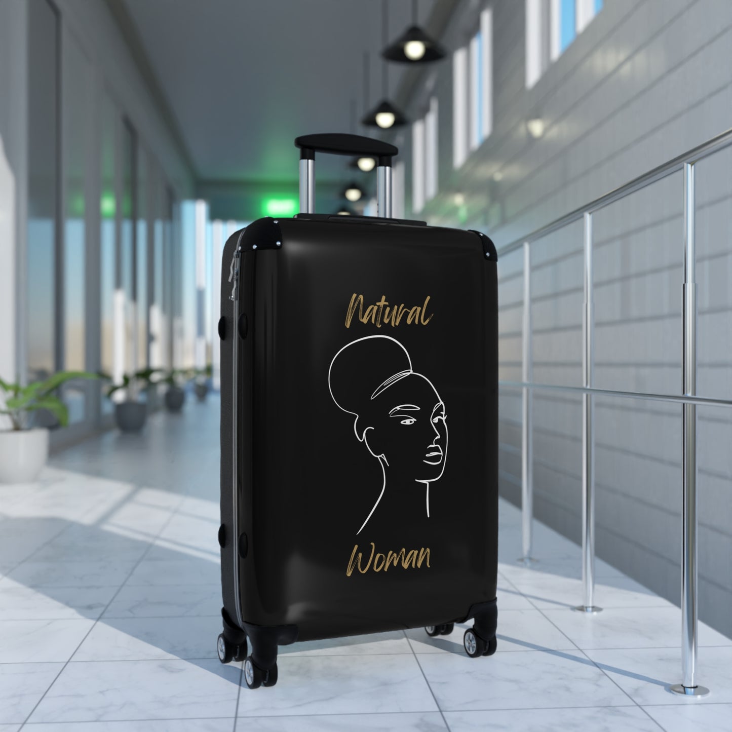 Natural Woman Hair Up (WL) Suitcase BLACK